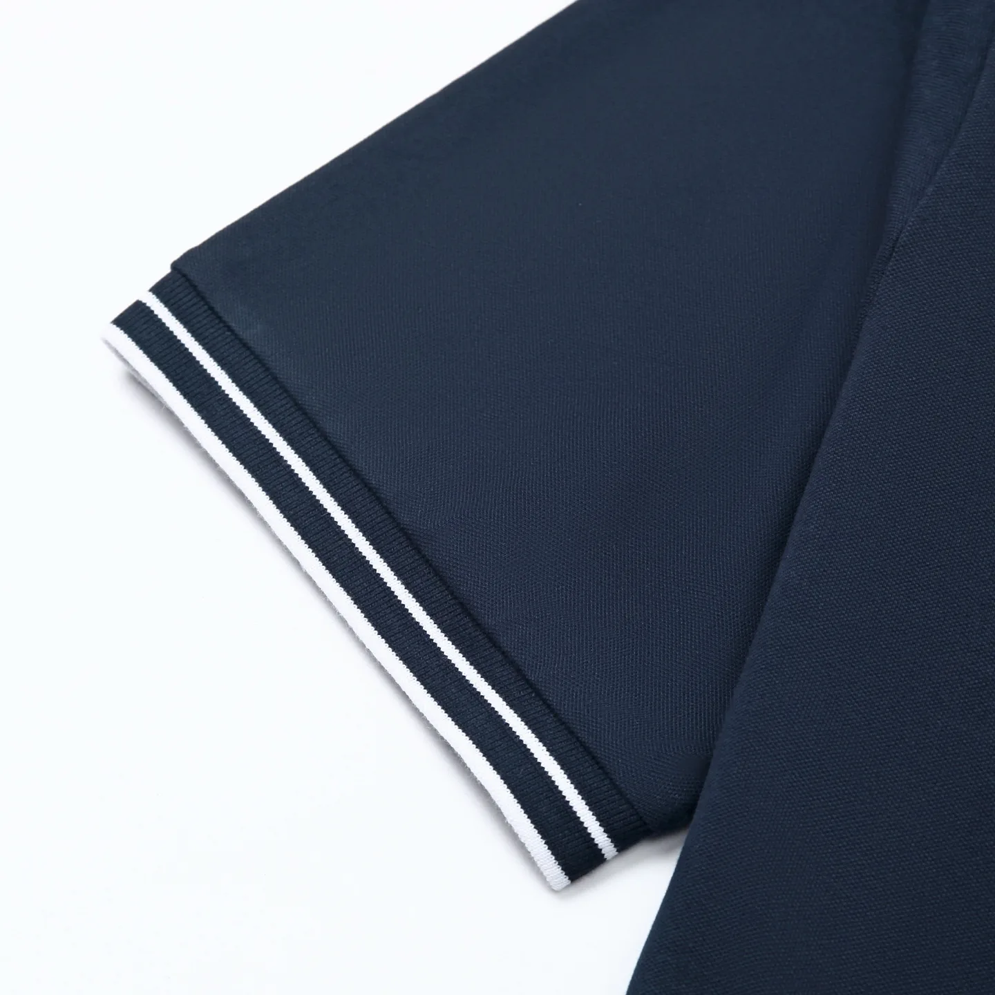 Logo-Patch Tipped Cotton-Pique Polo Shirt D12511992 — view 7