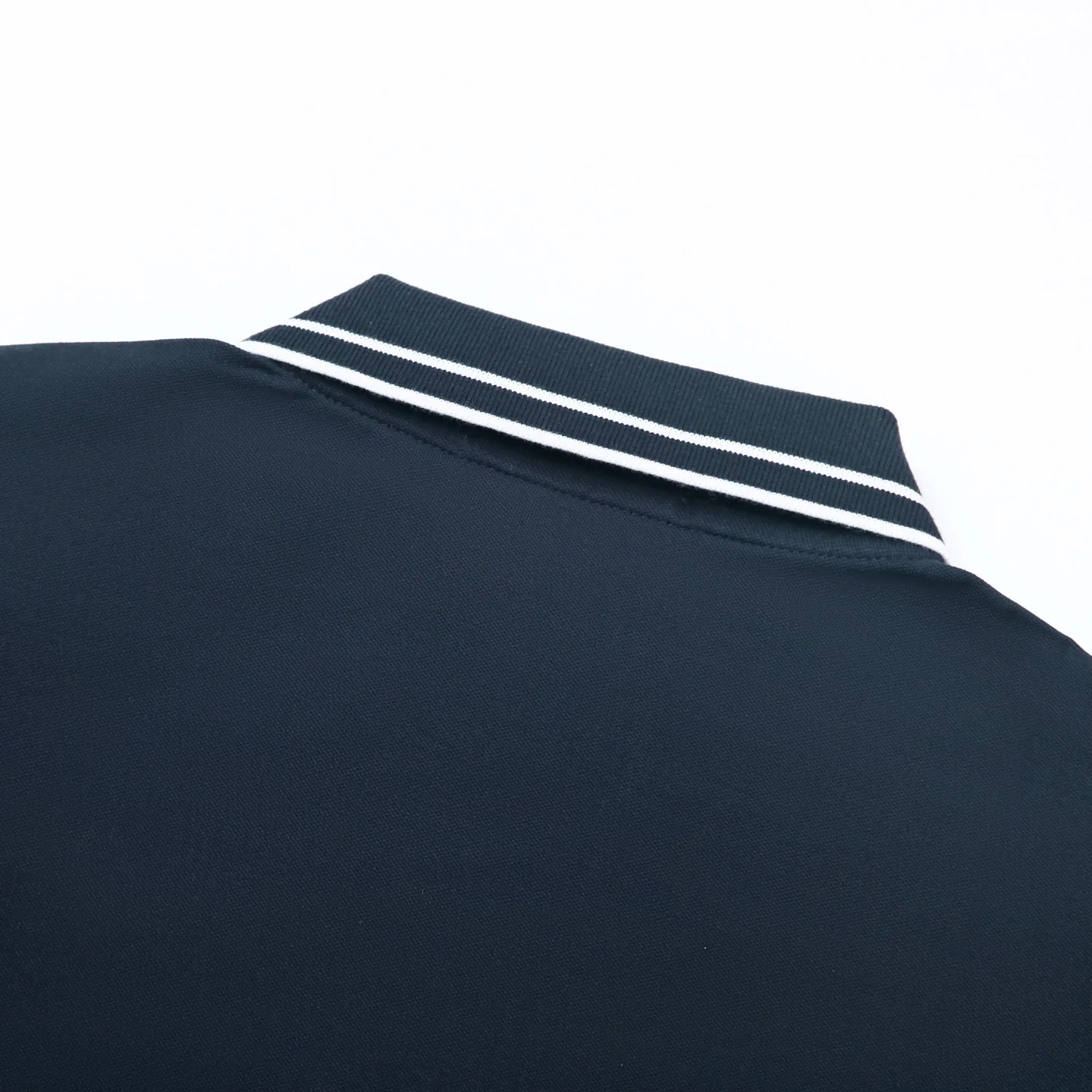 Logo-Patch Tipped Cotton-Pique Polo Shirt D12511992 — view 9