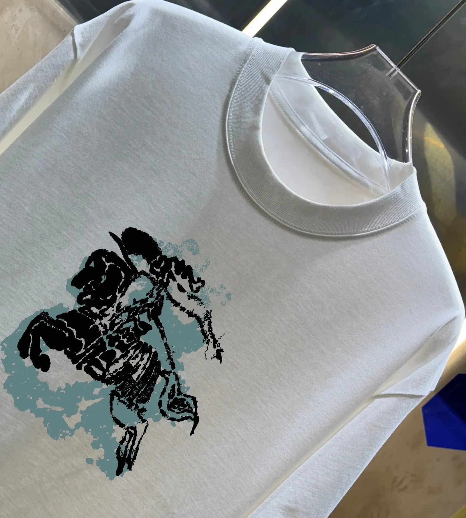 Equestrian Knight Print Cotton T-Shirt D13013378 — view 2