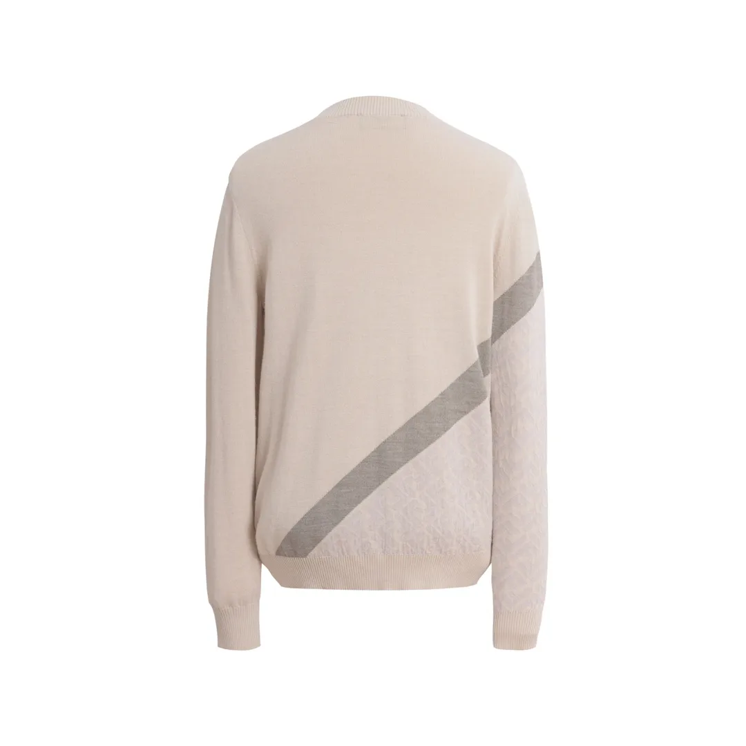 Logo-Intarsia Wool and Cashmere-Blend Sweater D13521668 — view 2