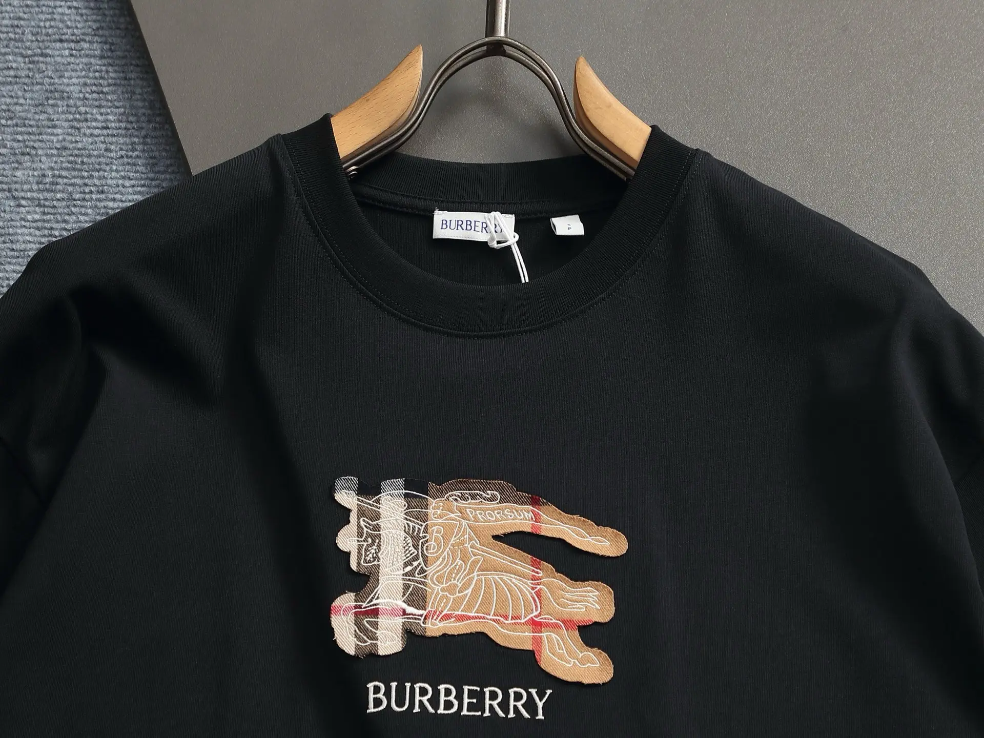 Logo Appliqué Cotton Jersey T-Shirt D13513687 — view 3