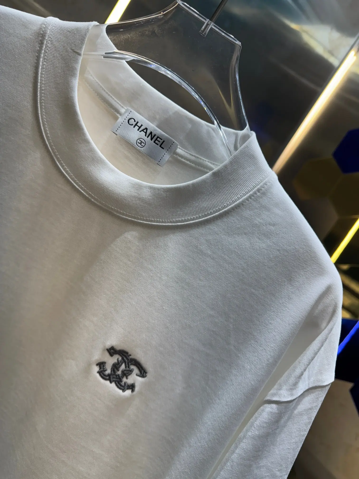 Embroidered Logo Cotton T-Shirt D13513398 — view 3