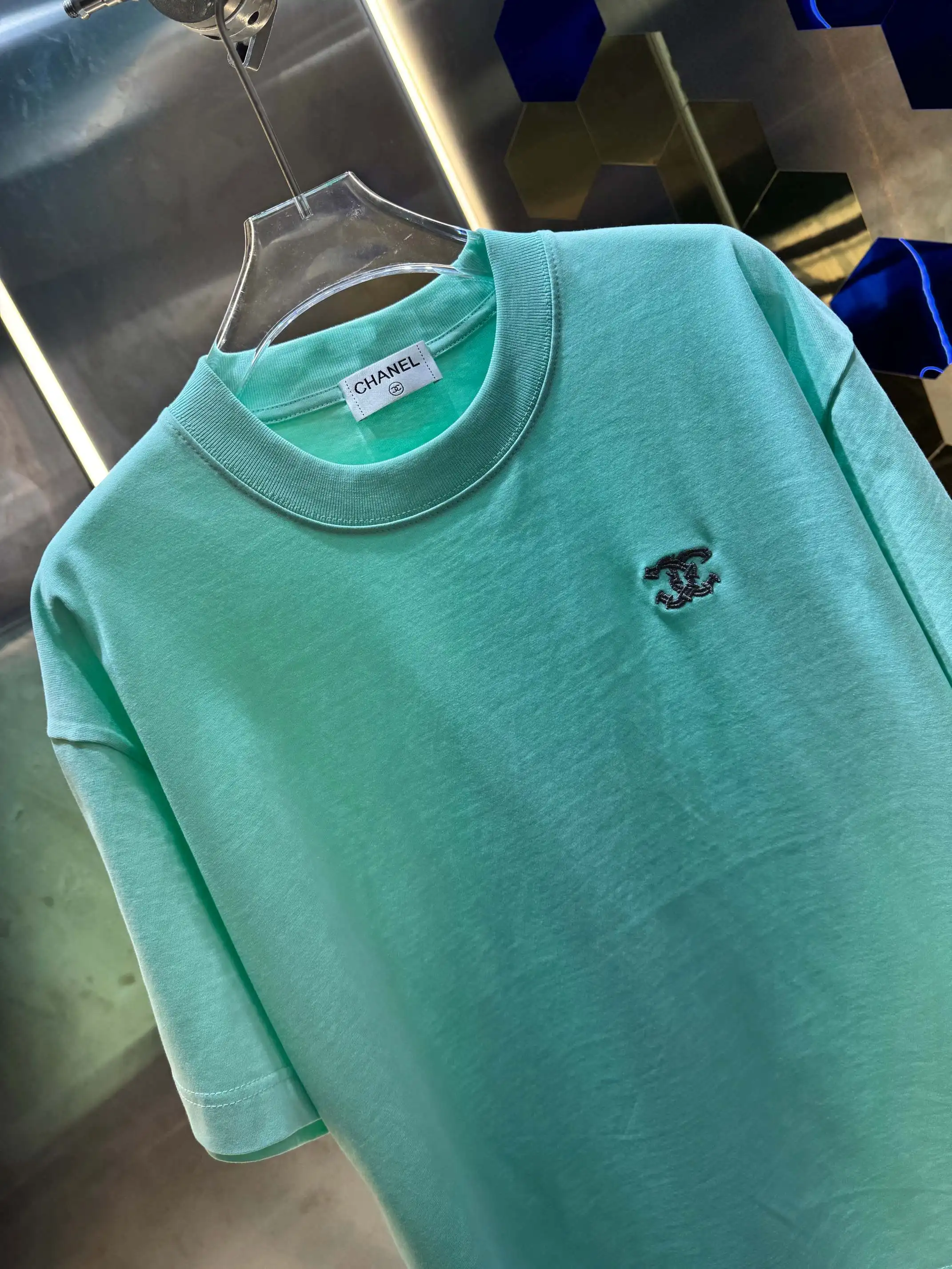 Embroidered Logo Cotton Jersey T-Shirt D13513399 — view 2
