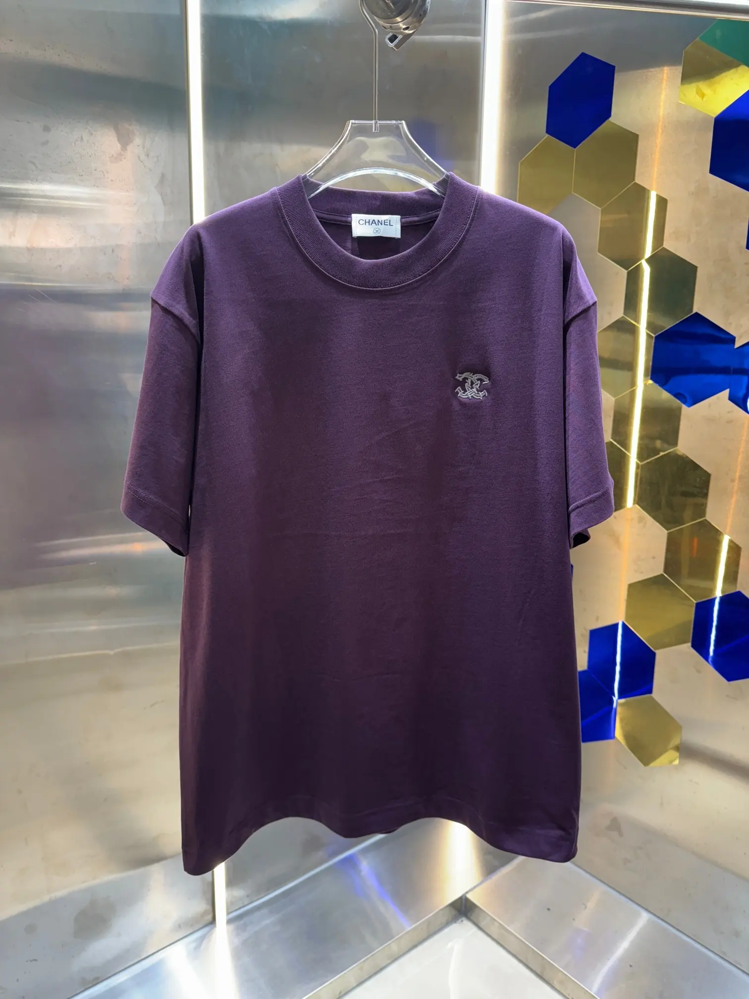 Embroidered Logo Cotton Jersey T-Shirt D13513400