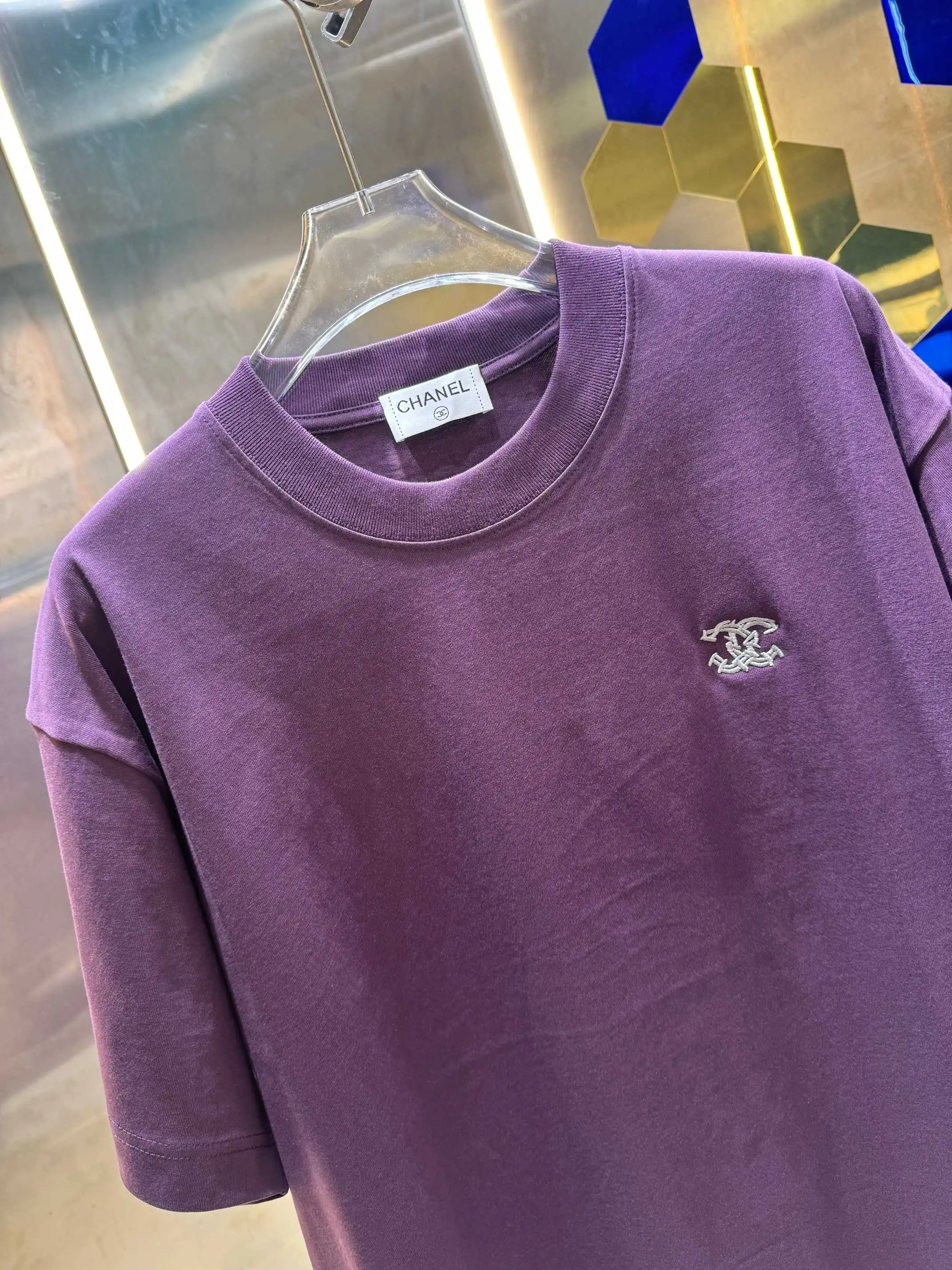 Embroidered Logo Cotton Jersey T-Shirt D13513400 — view 2