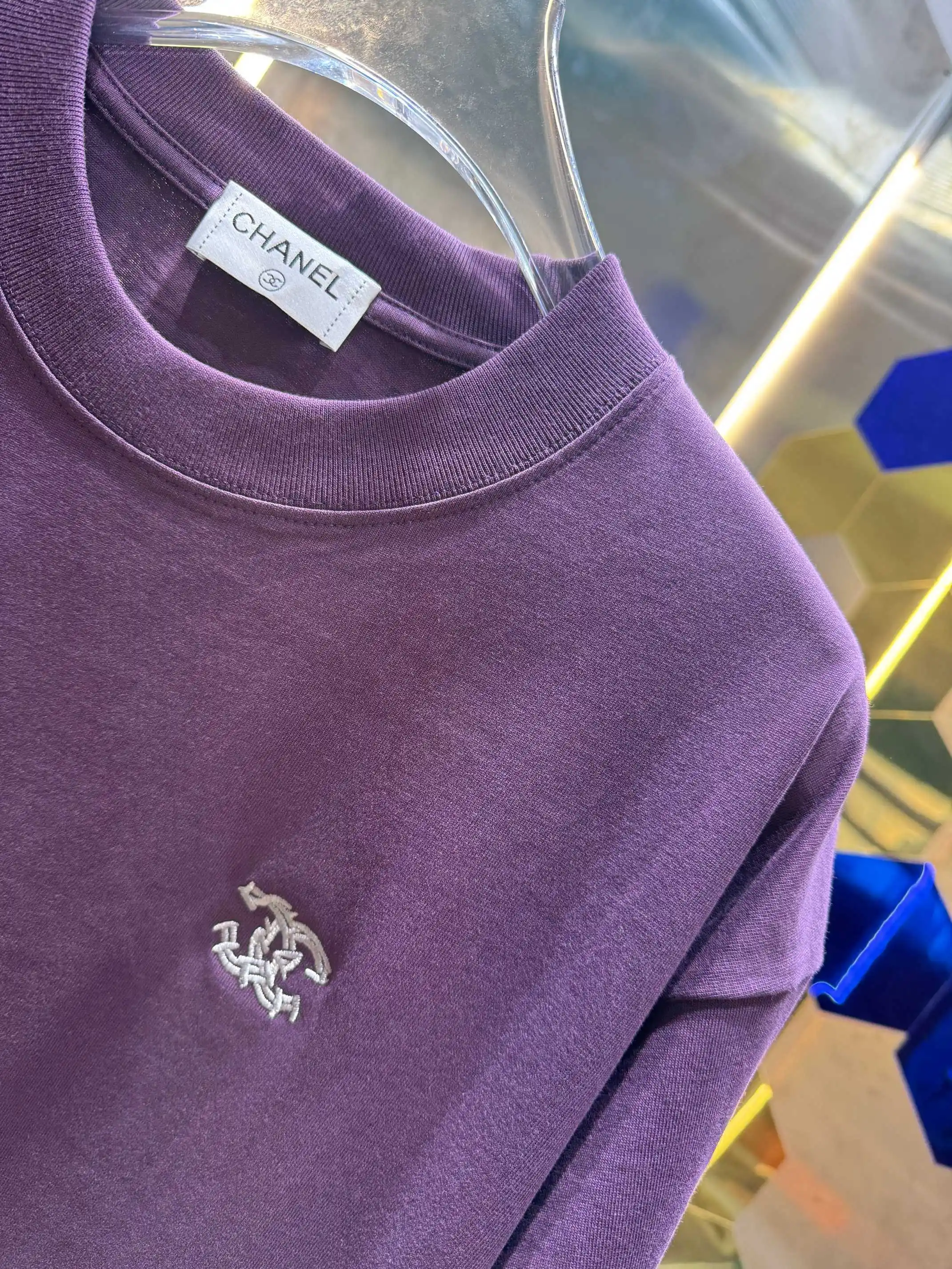 Embroidered Logo Cotton Jersey T-Shirt D13513400 — view 3