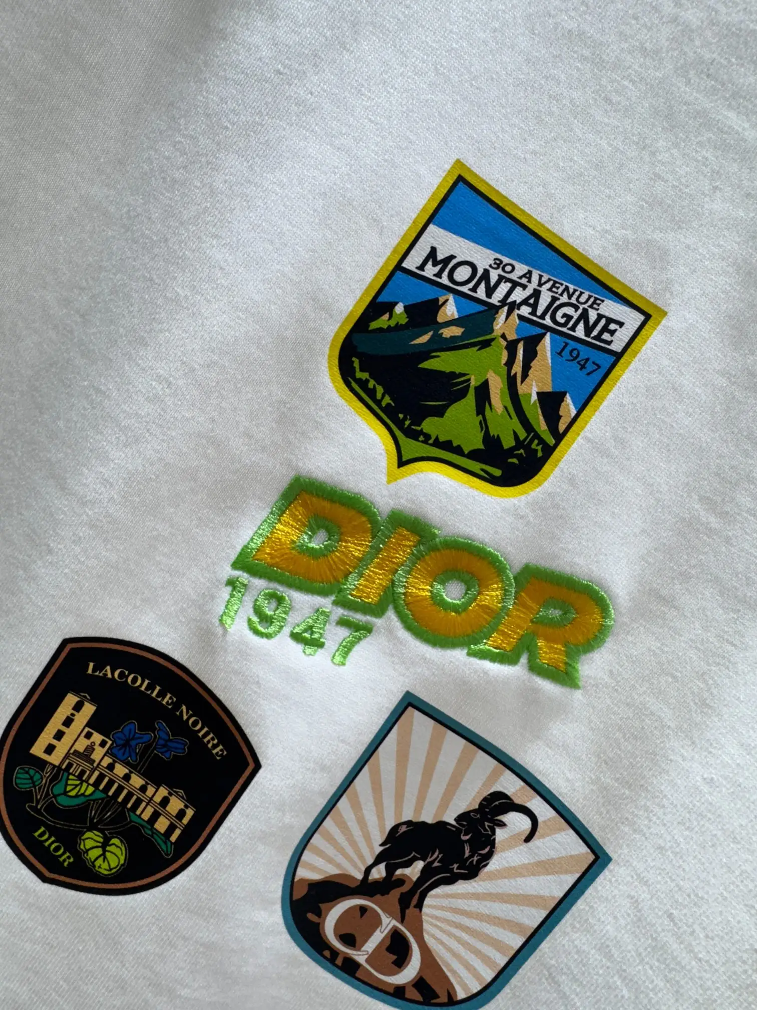 Logo Patch Embroidered Cotton T-Shirt D13513394 — view 4