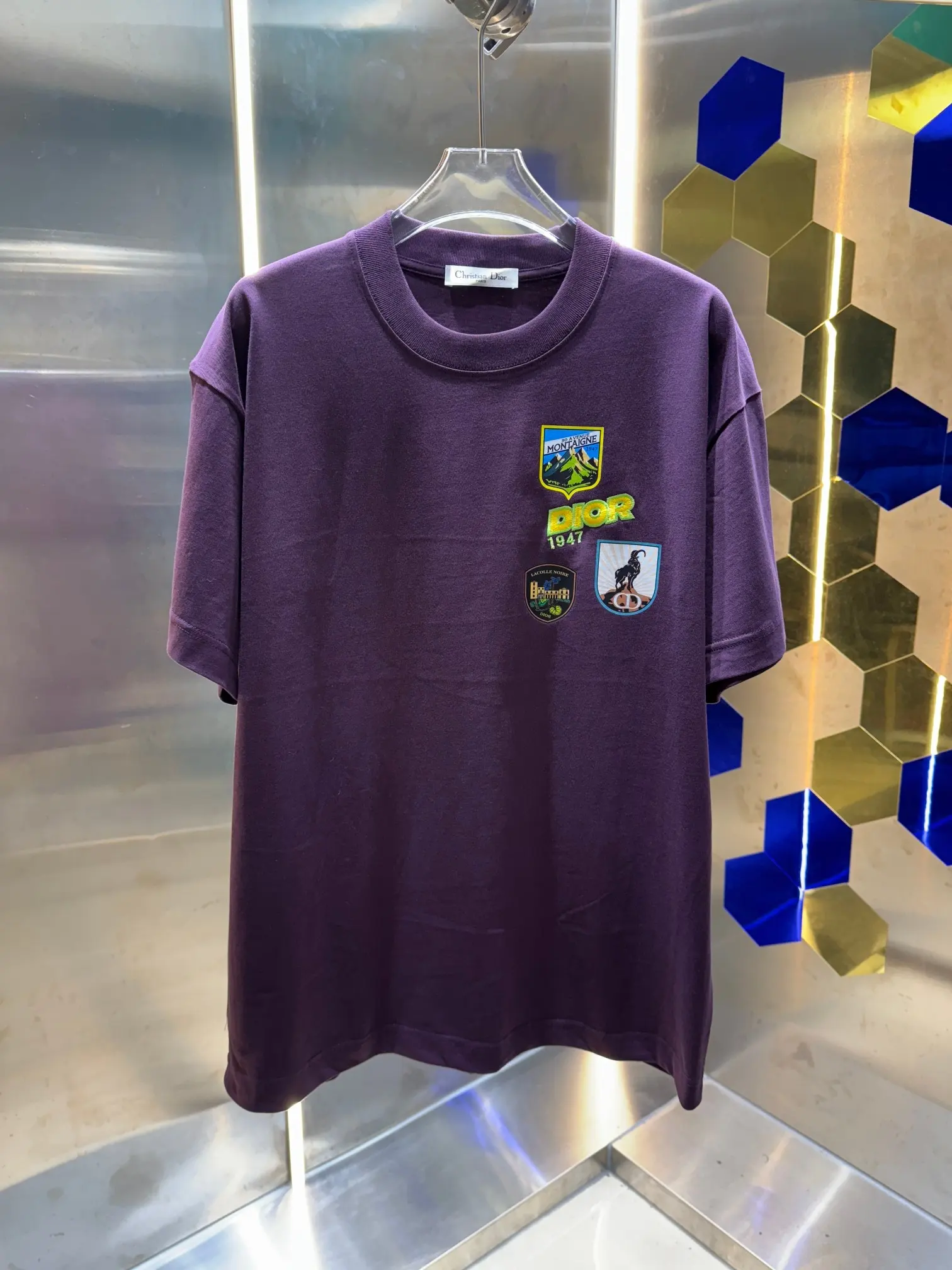 Logo Patch Embroidered Cotton T-Shirt D13513396