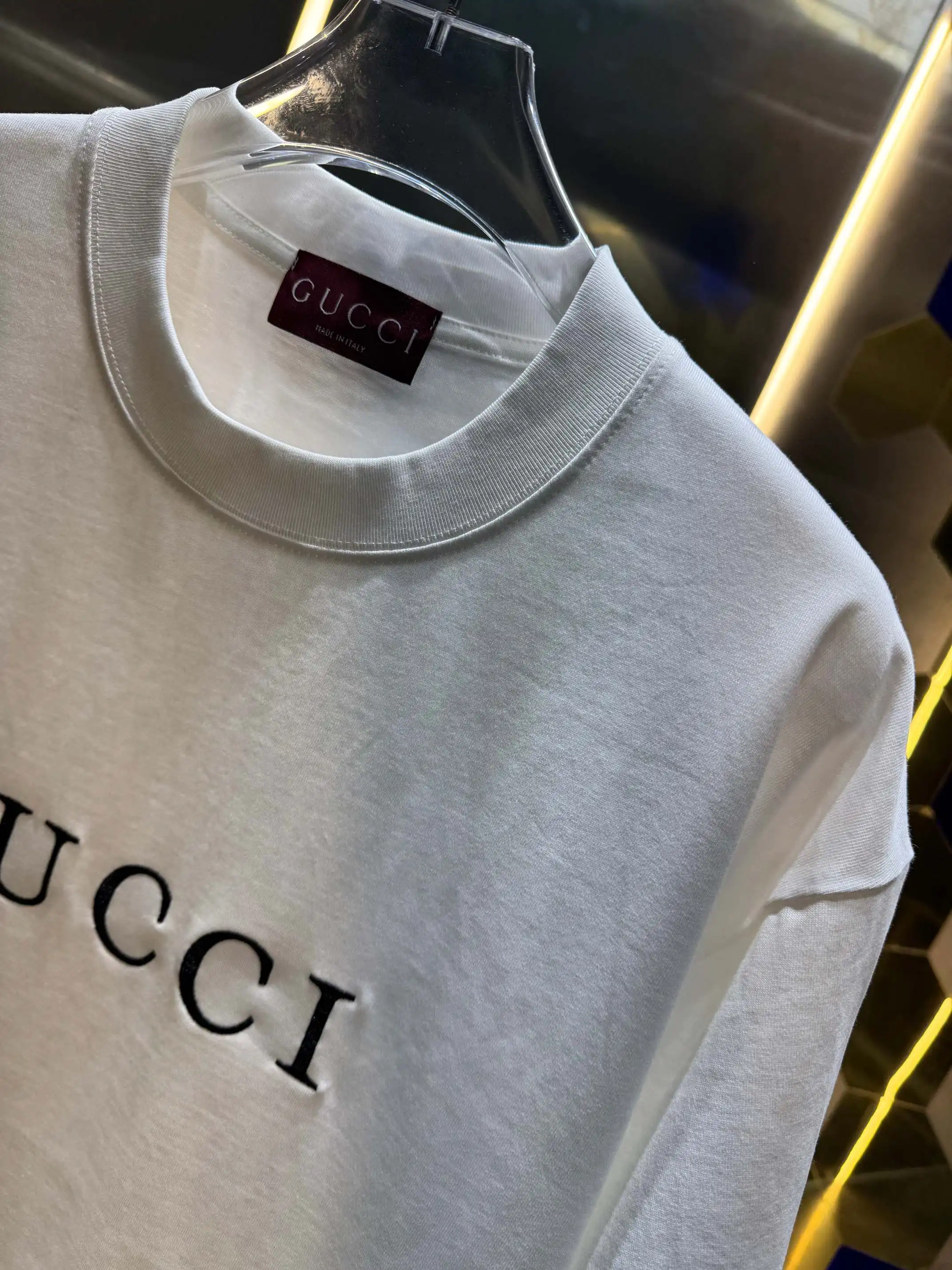Logo Embroidered Cotton Jersey T-Shirt D13513390 — view 3