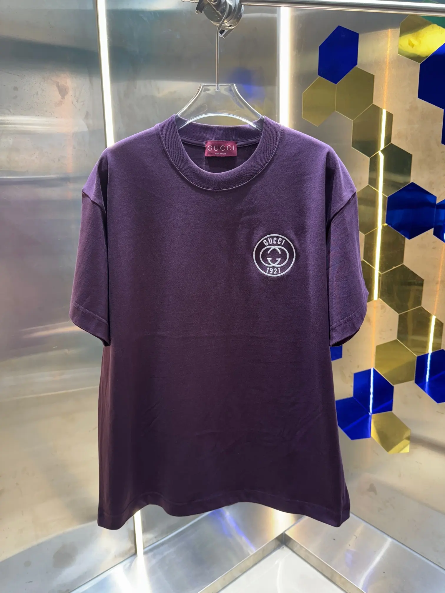 Interlocking G Embroidered Cotton T-Shirt D13513388