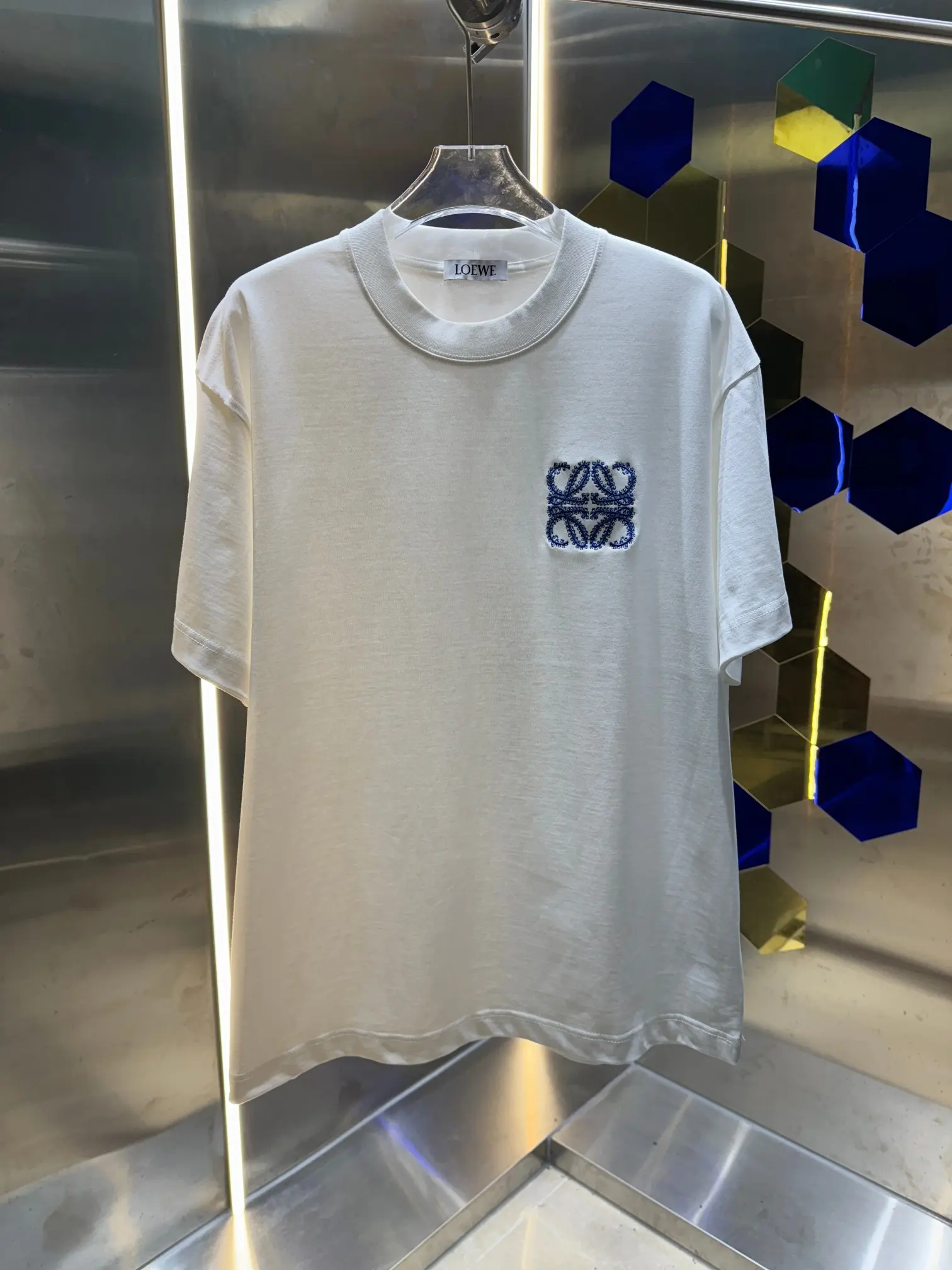 Anagram Embroidered Cotton T-Shirt D13513406