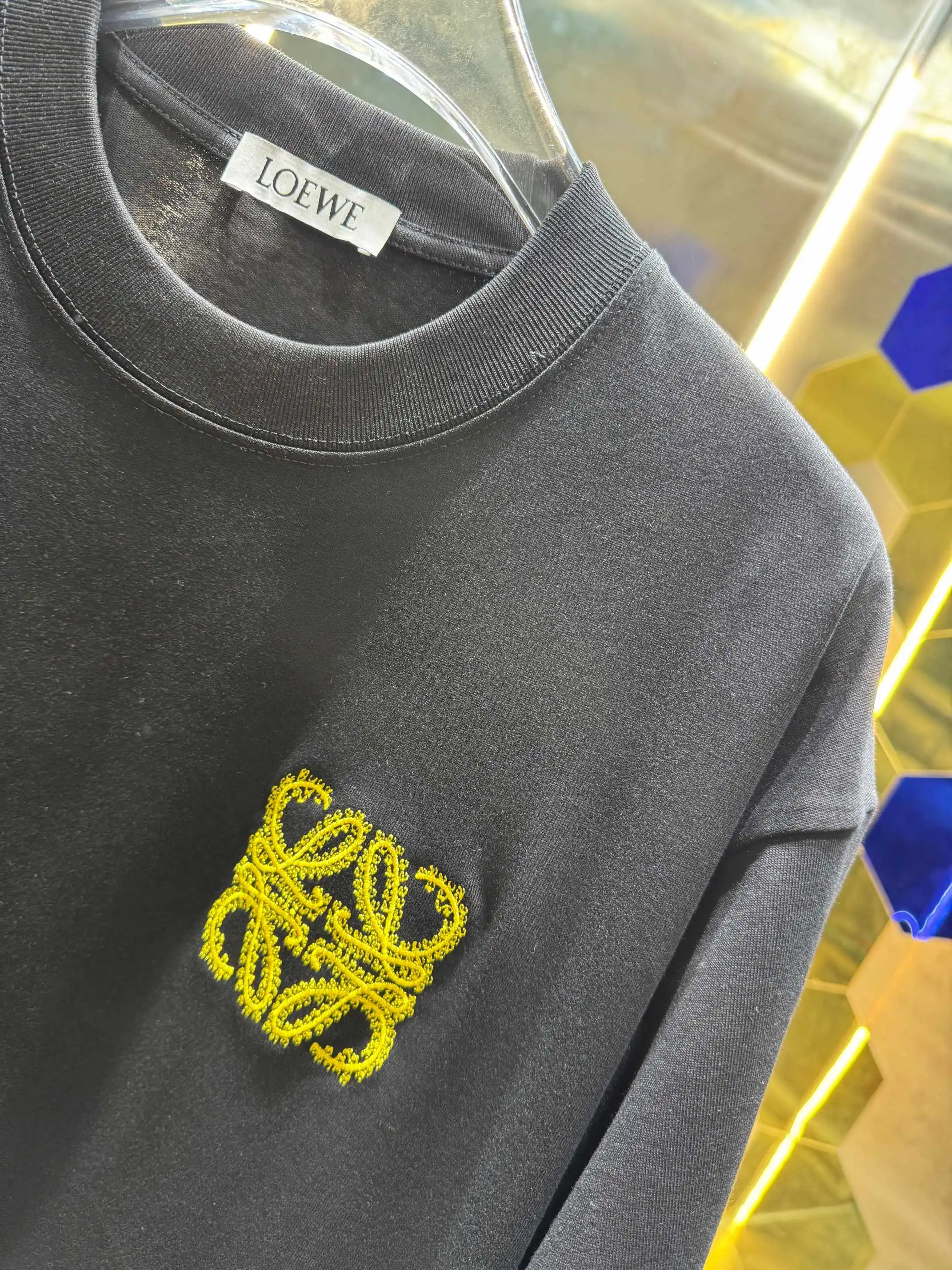 Anagram Embroidered Cotton T-Shirt D13513405 — view 3