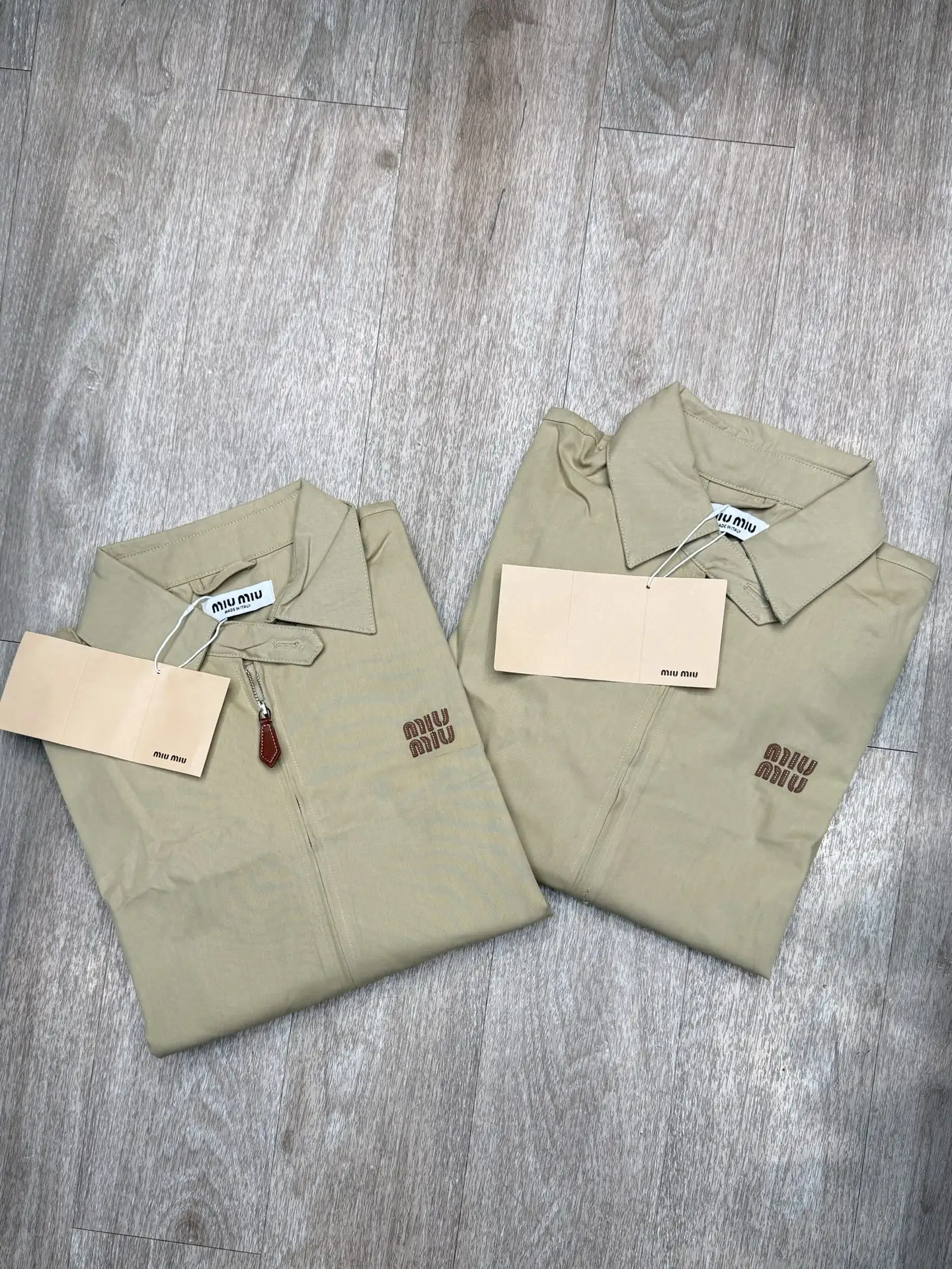 Logo-Embroidered Cotton Harrington Jacket D13516080 — view 2