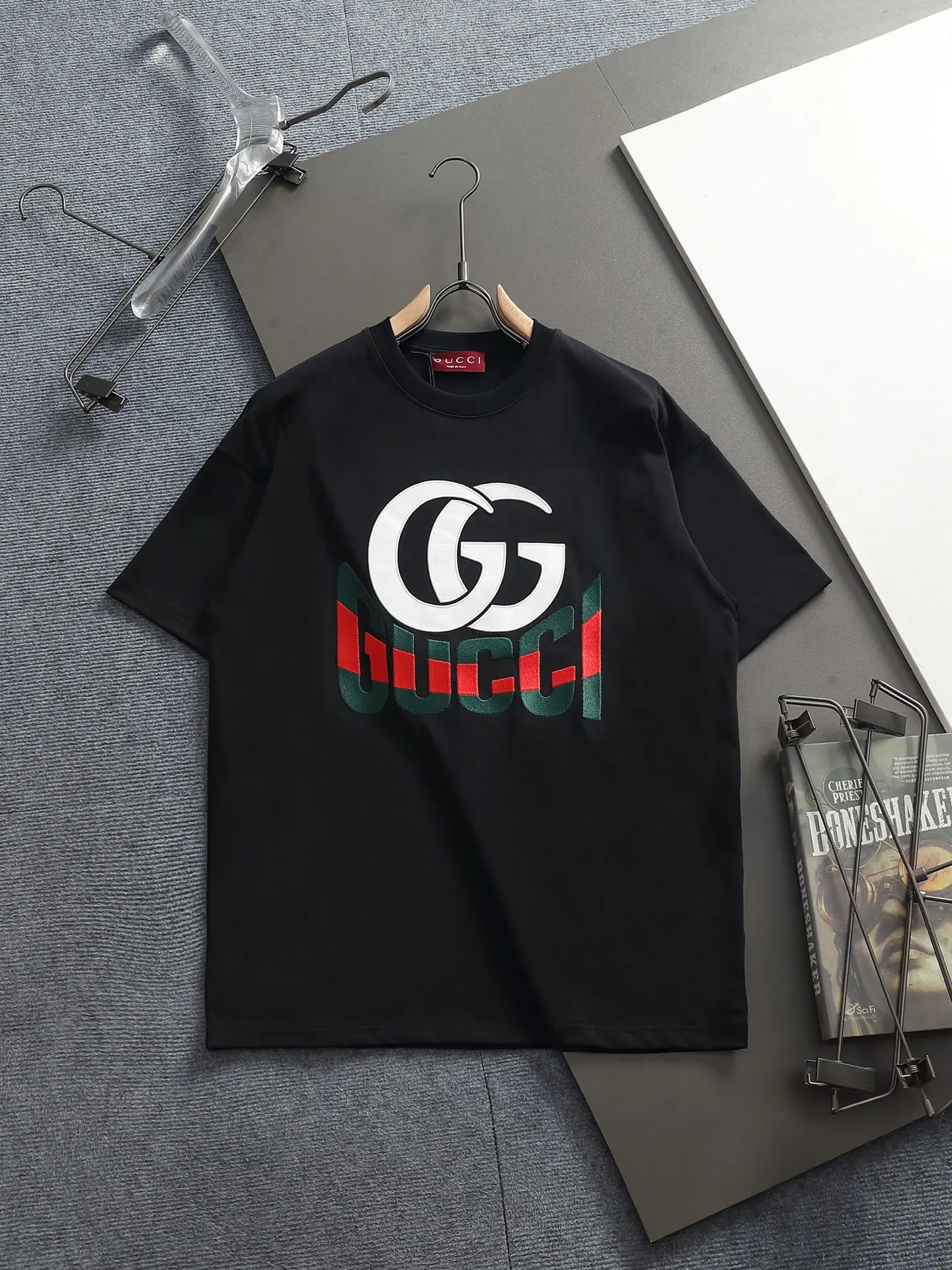 Interlocking G Embroidered Cotton T-Shirt D13513679