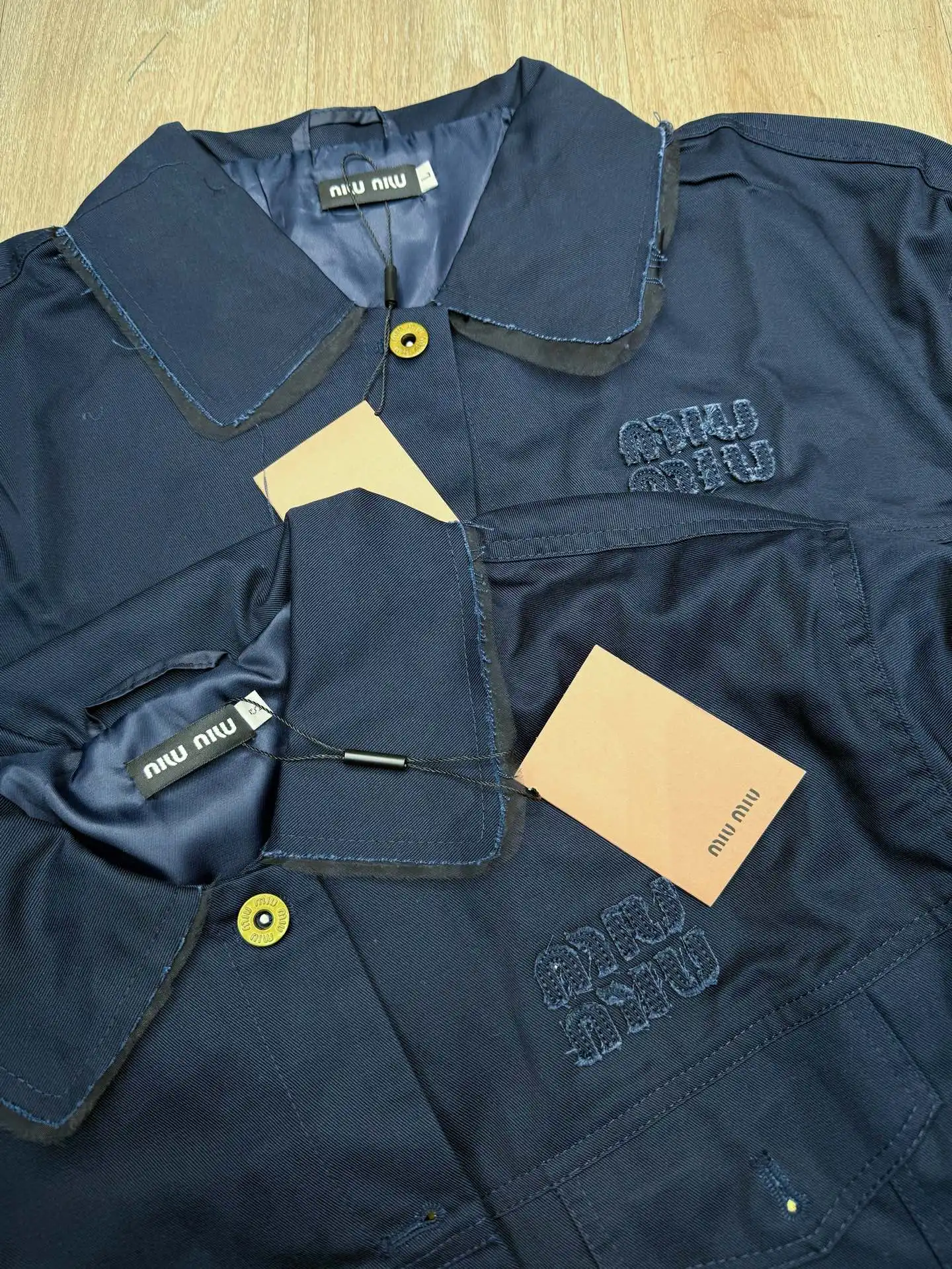 Logo Embroidered Wool-Blend Jacket D13916090 — view 3