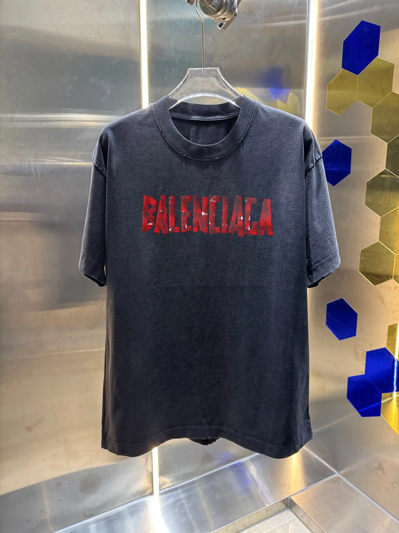 Logo Print Washed Cotton T-Shirt D14013410