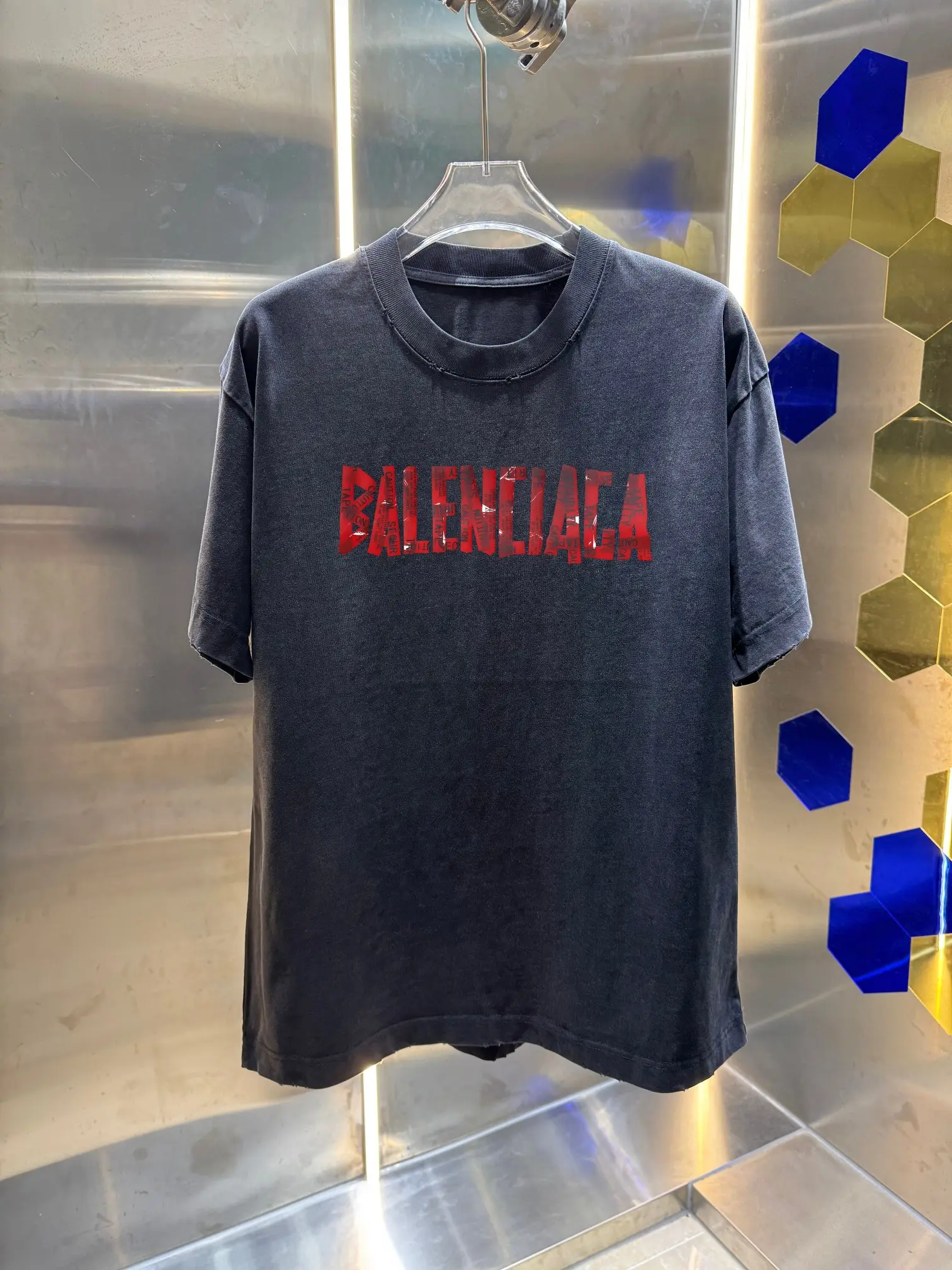 Logo Print Washed Cotton T-Shirt D14013410