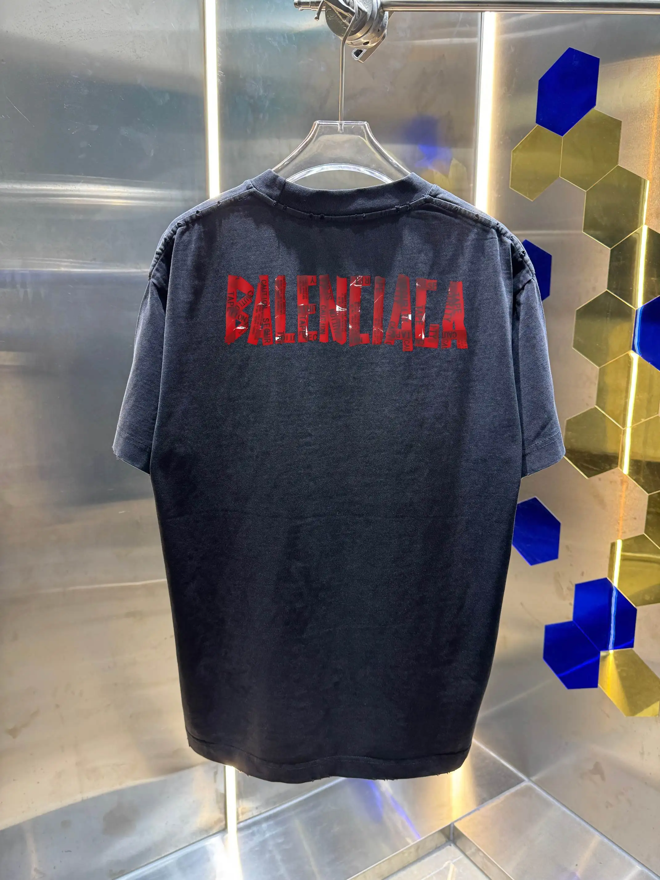 Logo Print Washed Cotton T-Shirt D14013410 — view 3