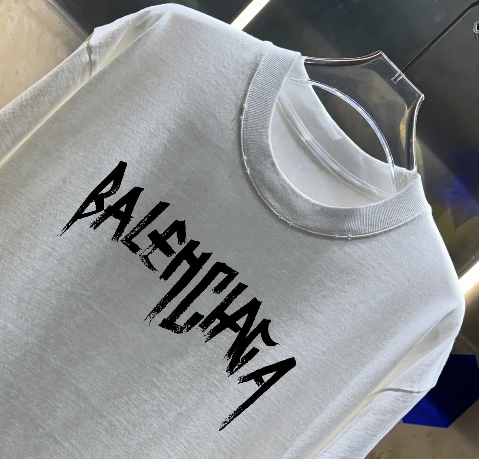 Distressed Logo Oversized Cotton T-Shirt D14013417 — view 2