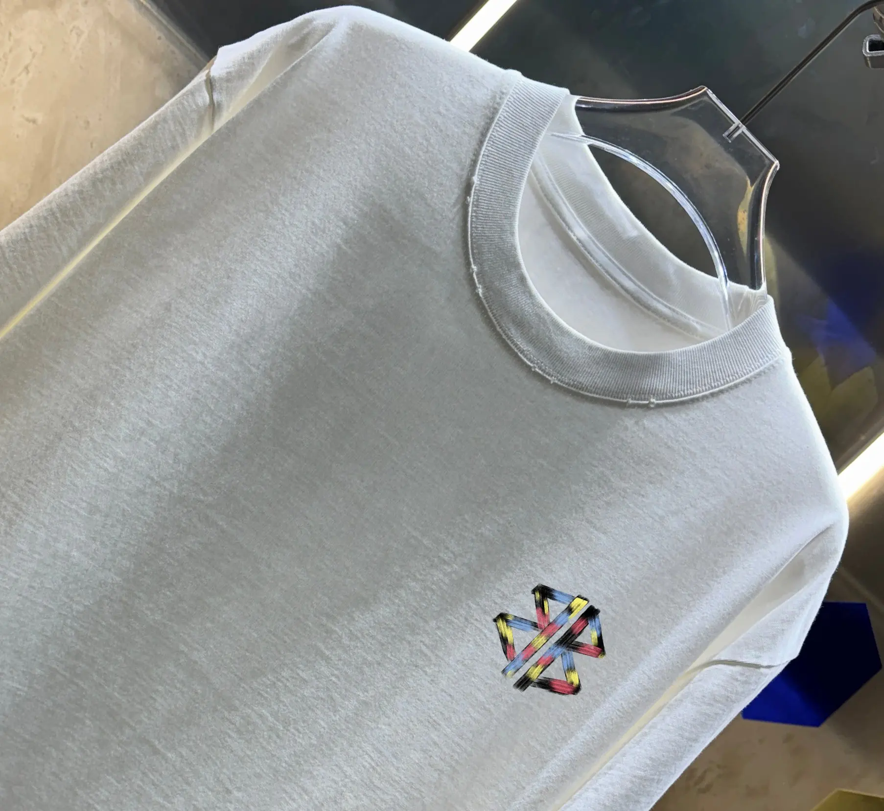 Distressed Logo-Embroidered Cotton T-Shirt D14013413 — view 2