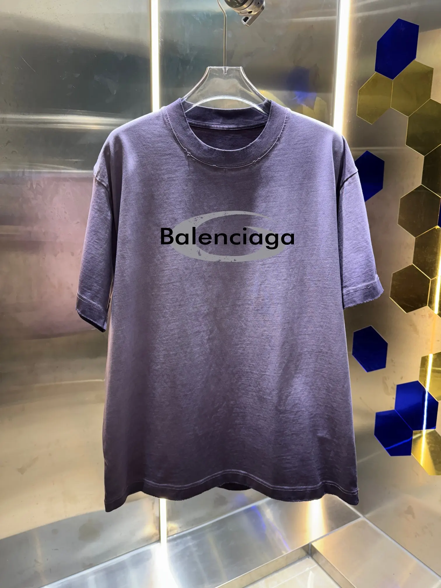 Logo-Print Distressed Washed Cotton T-Shirt D14013424