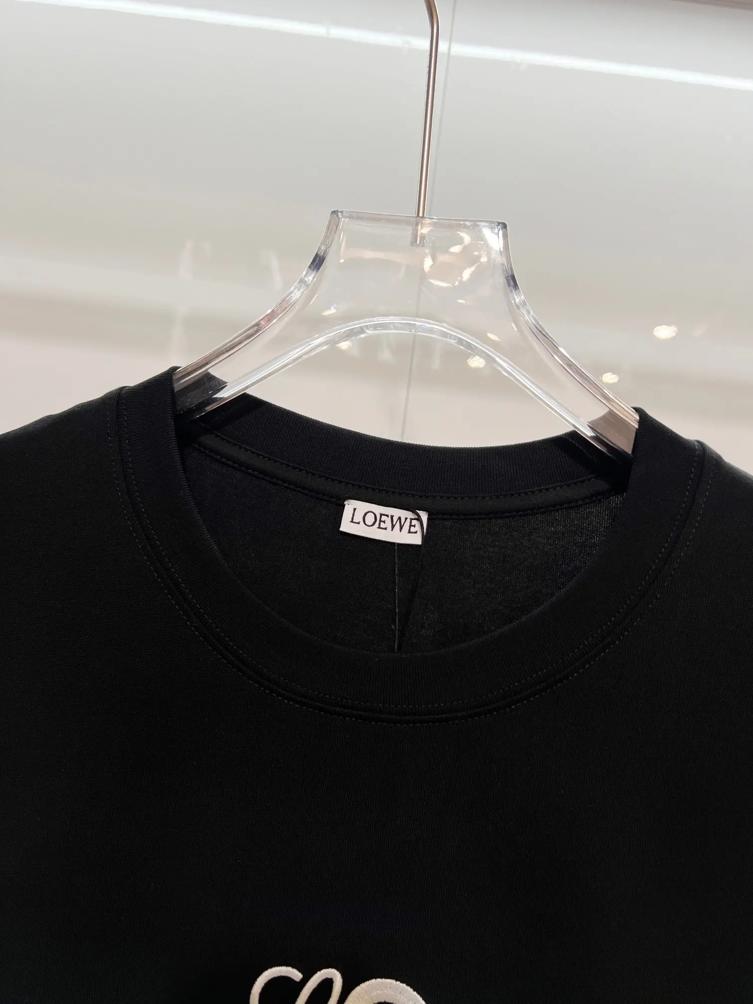 Loewe x On Embroidered Cotton T-Shirt D14013454 — view 7