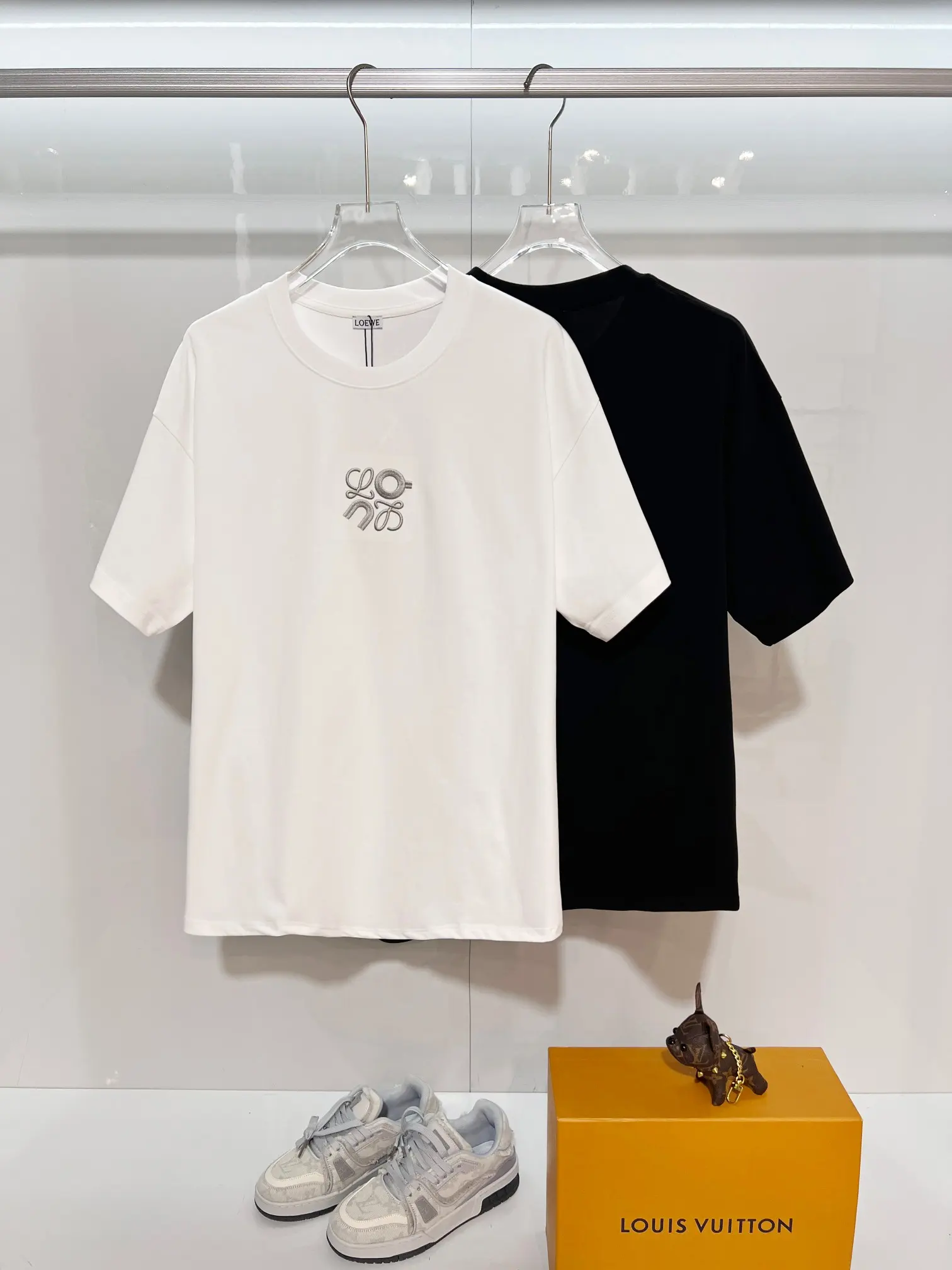 Loewe x On Embroidered Cotton T-Shirt D14013454 — view 11