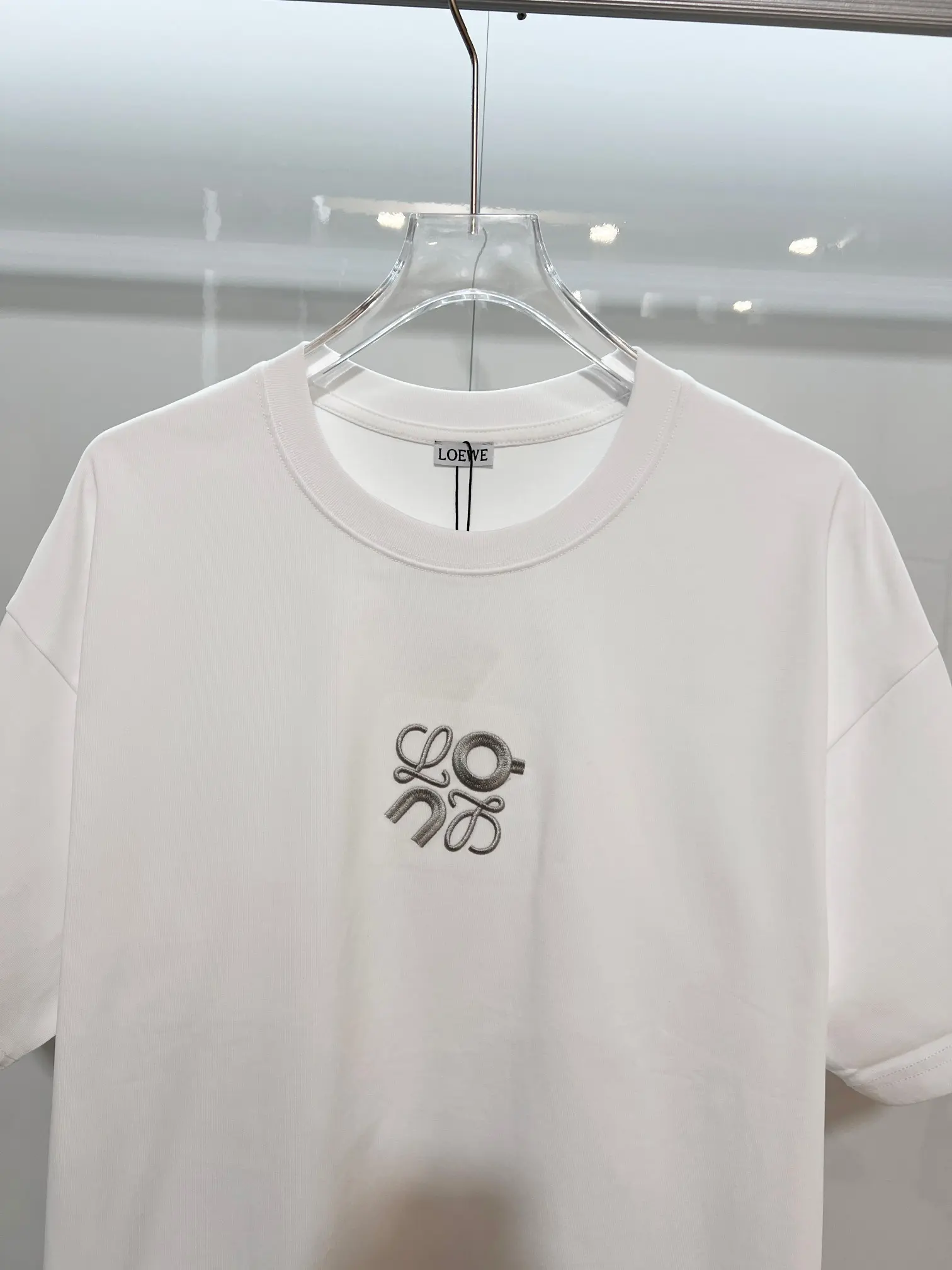 Loewe x On Embroidered Cotton T-Shirt D14013453 — view 3