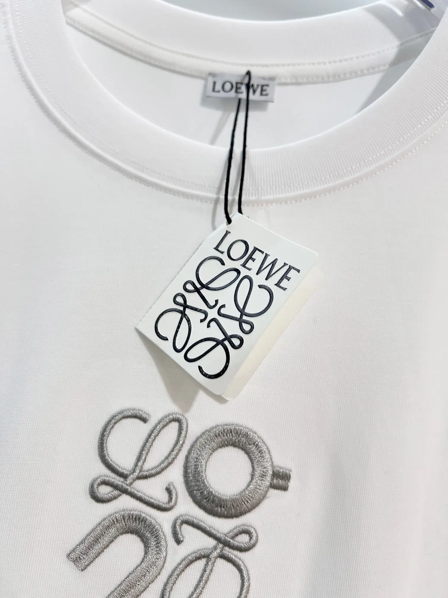Loewe x On Embroidered Cotton T-Shirt D14013453 — view 4