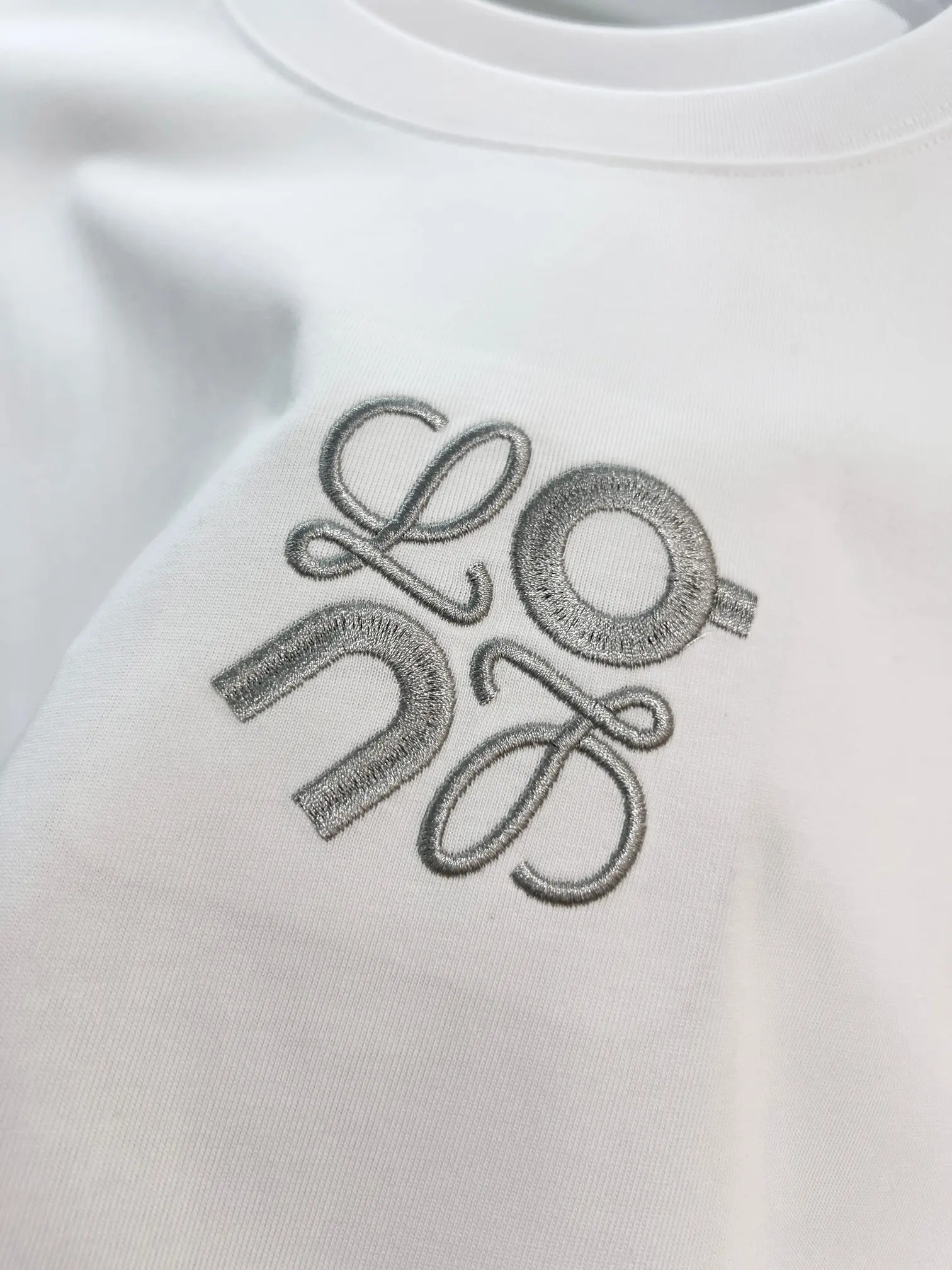 Loewe x On Embroidered Cotton T-Shirt D14013453 — view 5