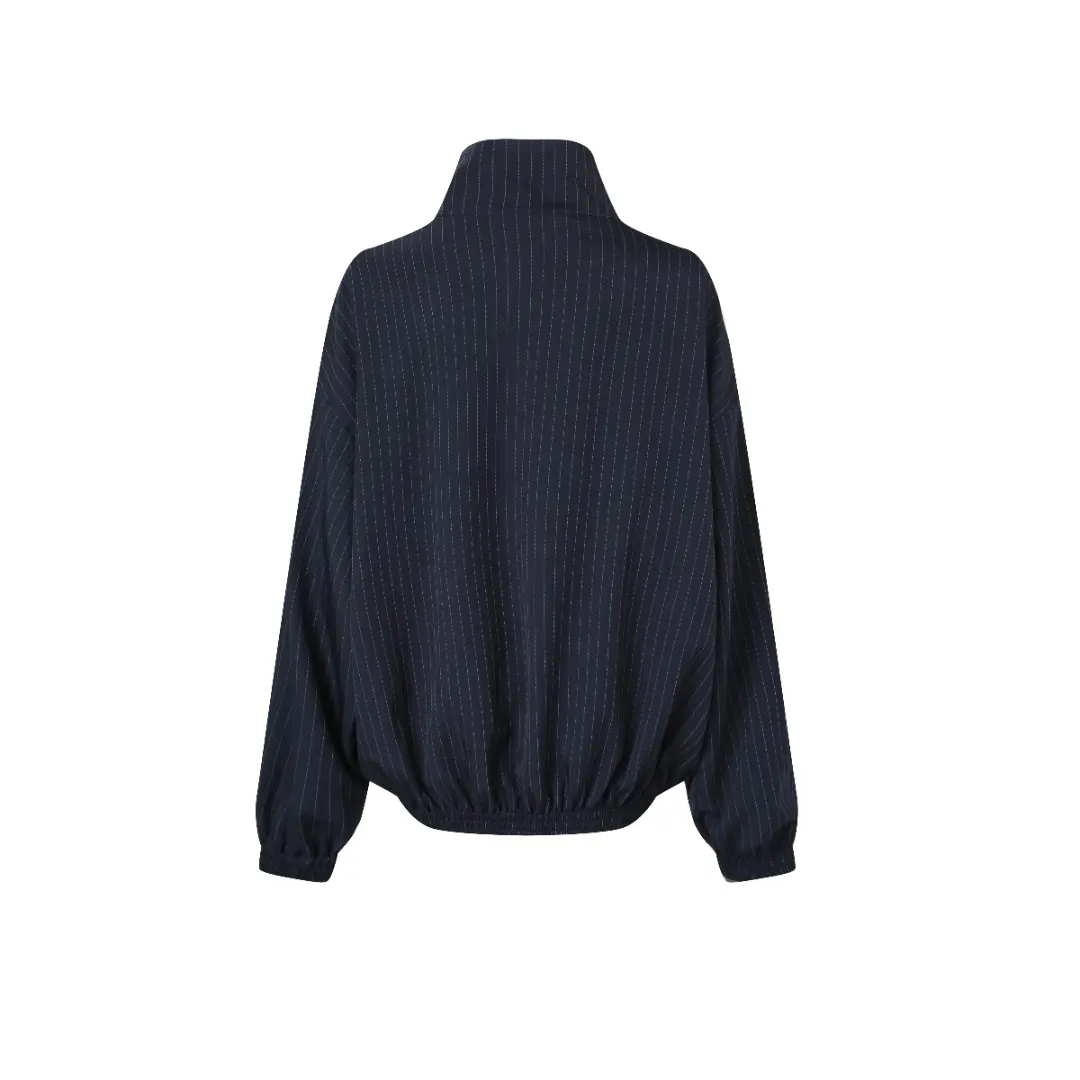 Embroidered Pinstripe Zip-Up Jacket D14521676 — view 3