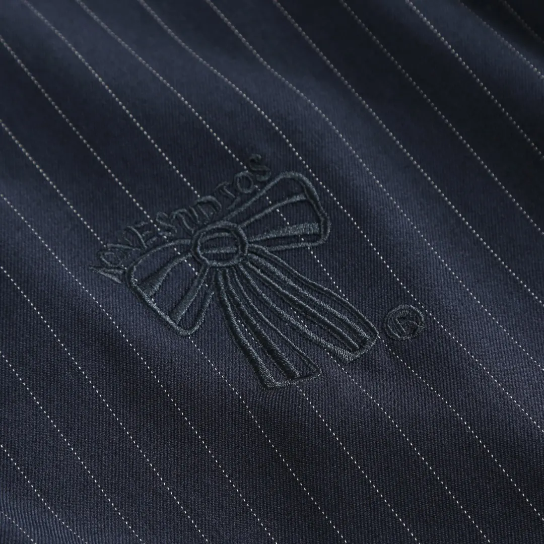 Embroidered Pinstripe Zip-Up Jacket D14521676 — view 7