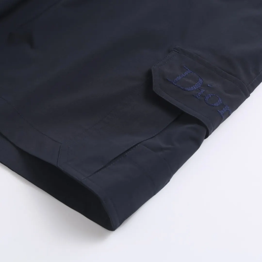 Embroidered Technical Fabric Cargo Shorts D14521677 — view 7