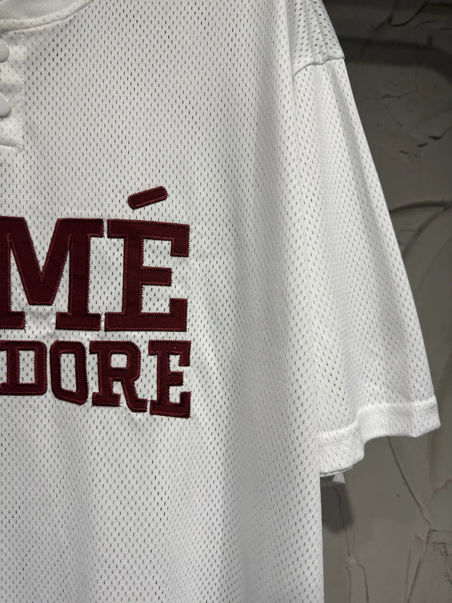 Logo Mesh Henley Baseball T-Shirt D14524328 — view 5