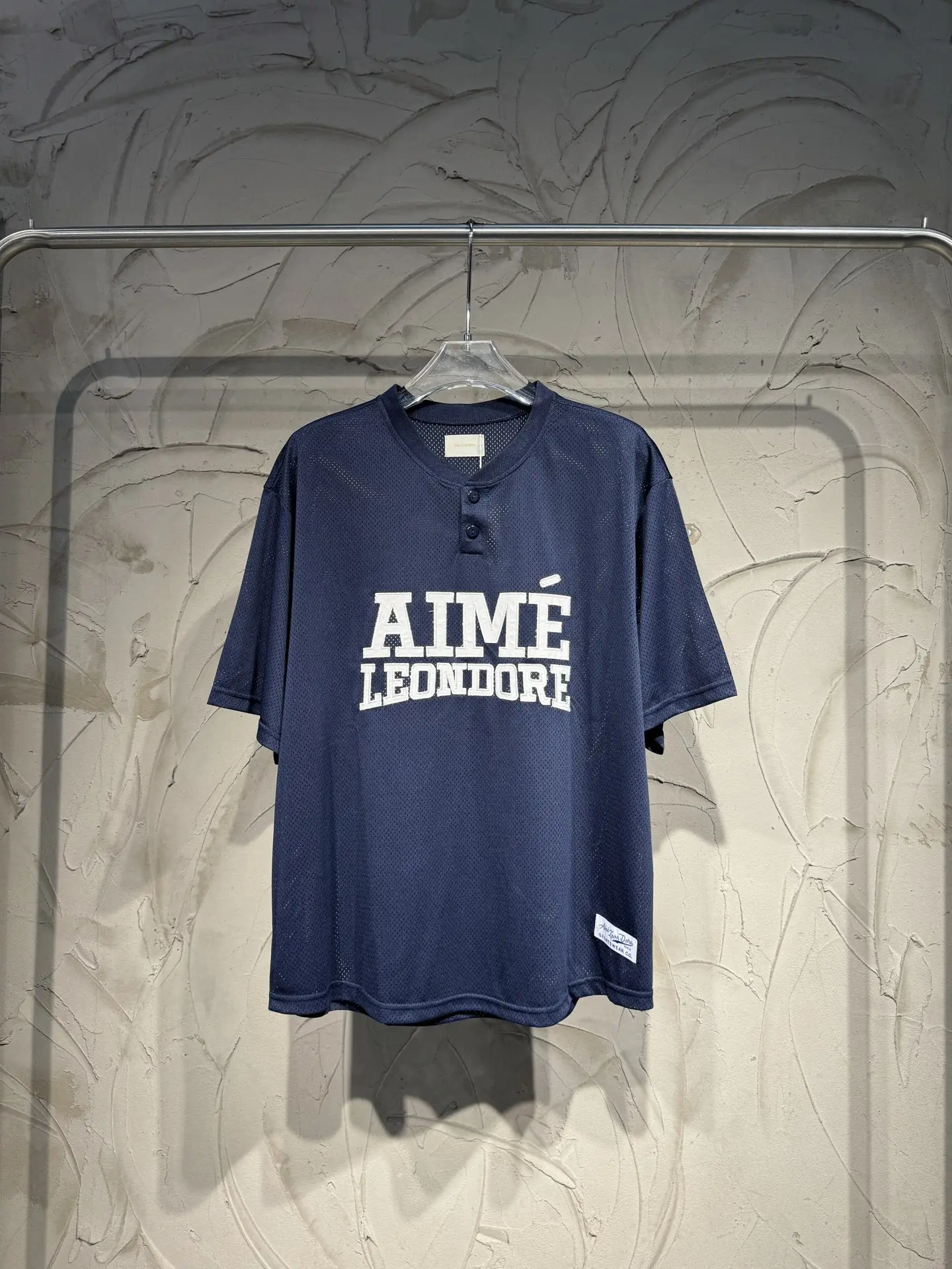 Mesh Henley Baseball T-Shirt D14524327