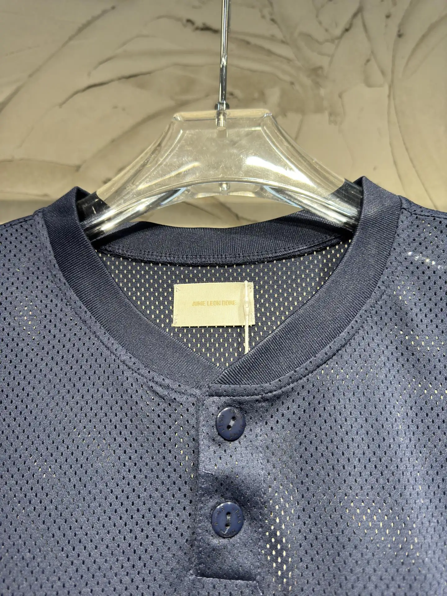 Mesh Henley Baseball T-Shirt D14524327 — view 5