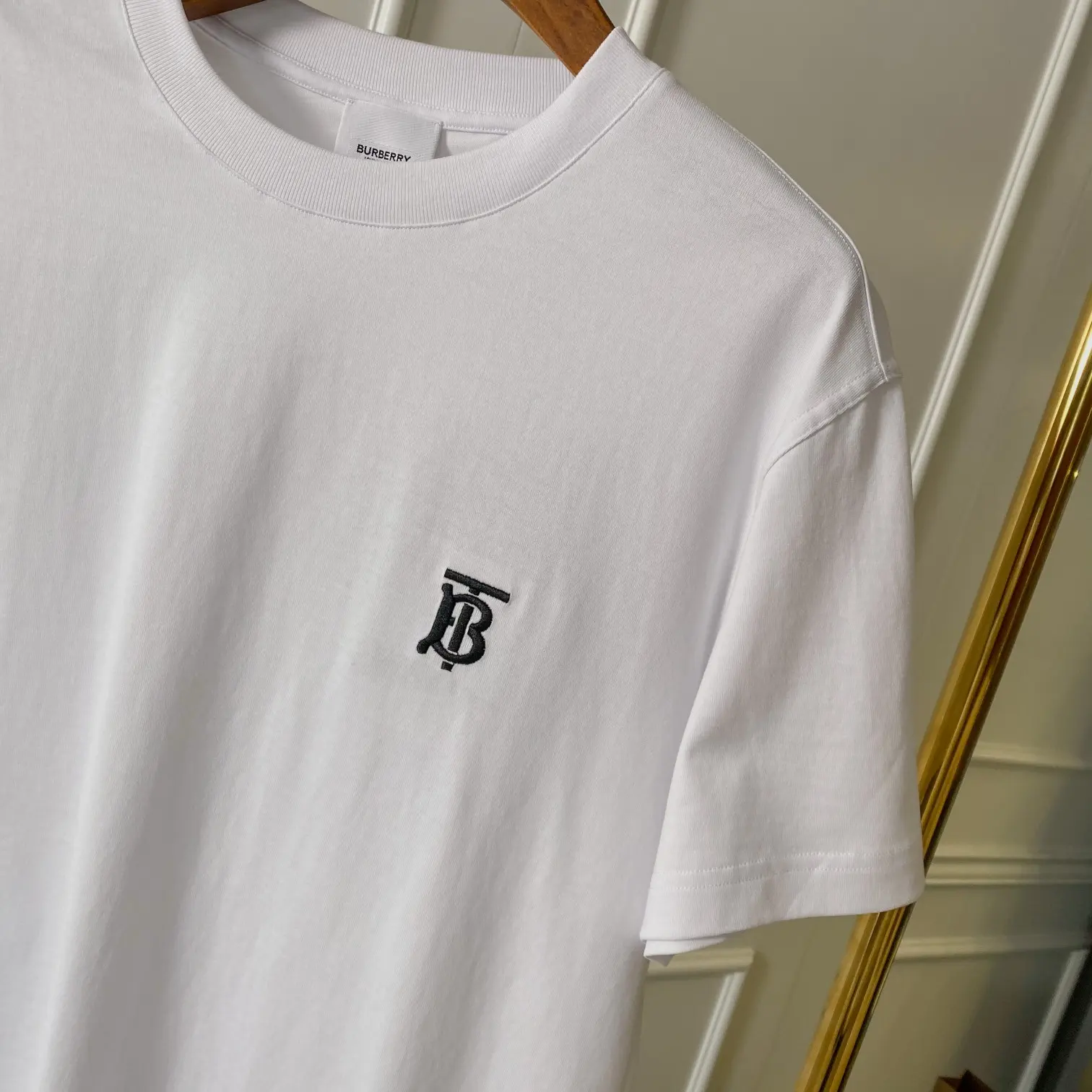 TB Monogram Embroidered Cotton T-Shirt D14513711 — view 4