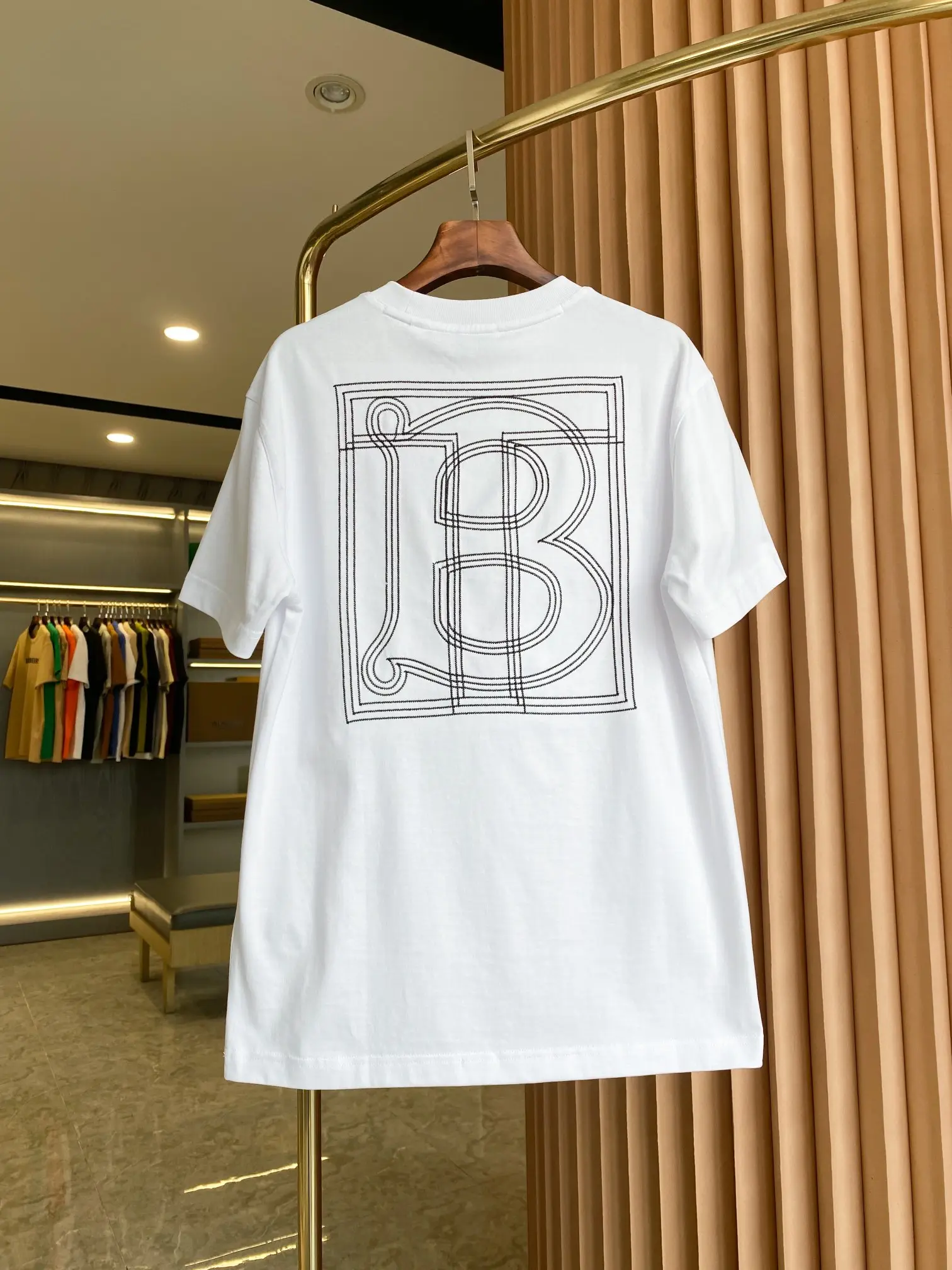 Logo Embroidery Cotton Jersey T-Shirt D14513728 — view 9