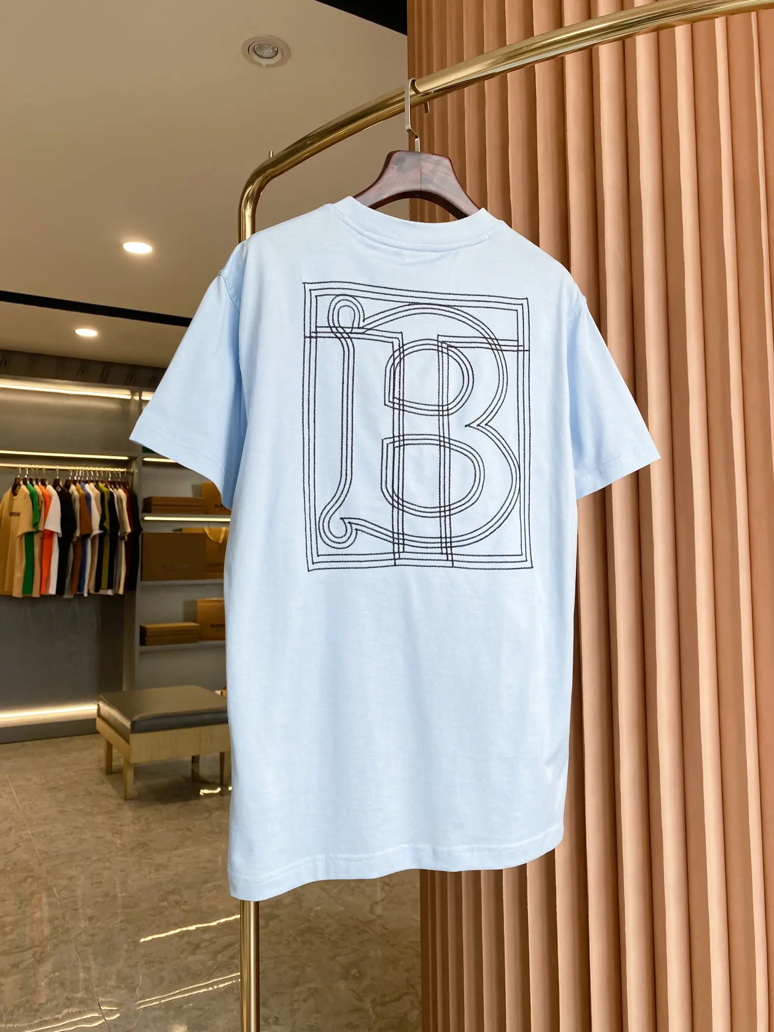 Logo Embroidered Cotton Jersey T-Shirt D14513726 — view 9