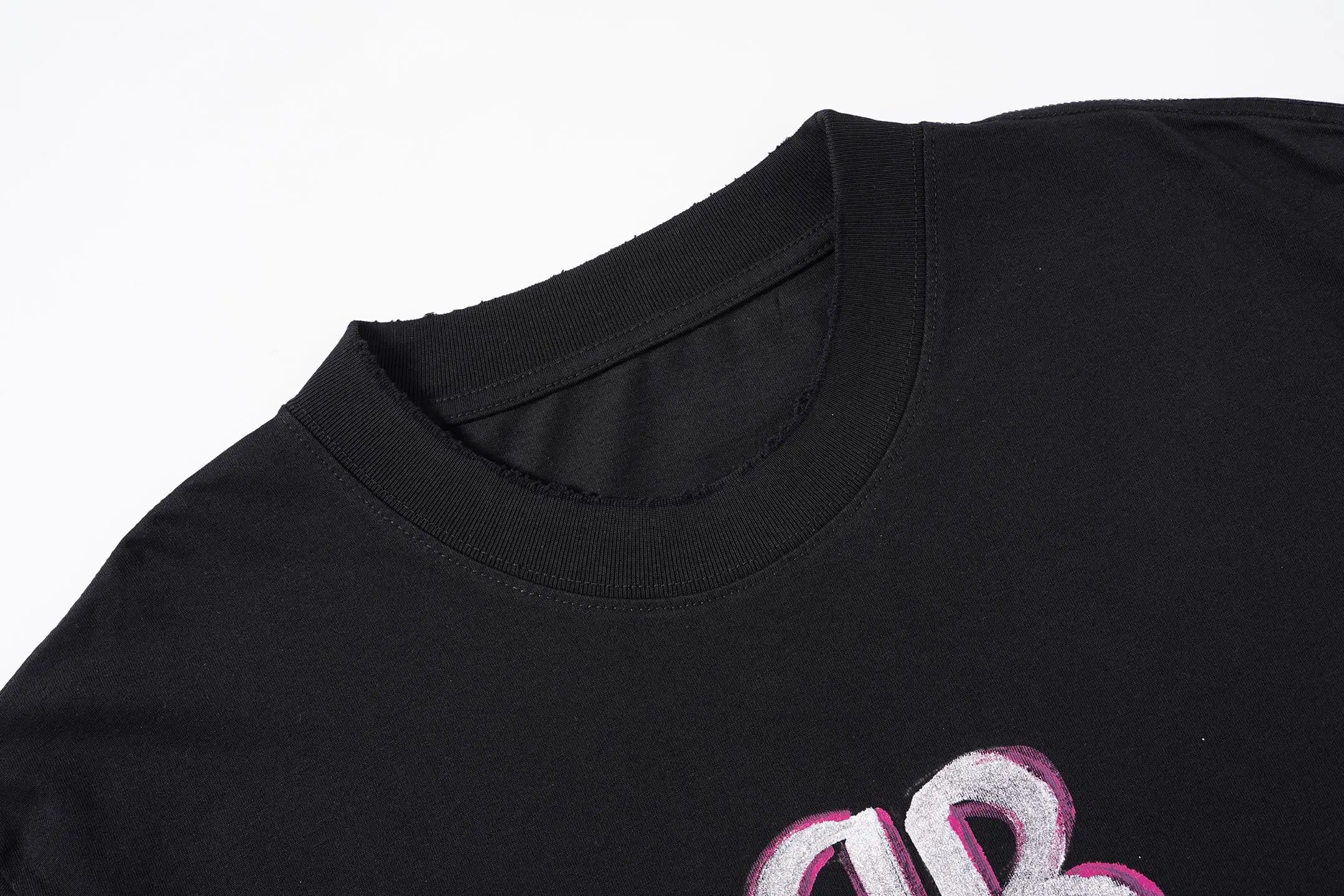 Hand-Painted Logo Oversized T-Shirt D14515503 — view 3