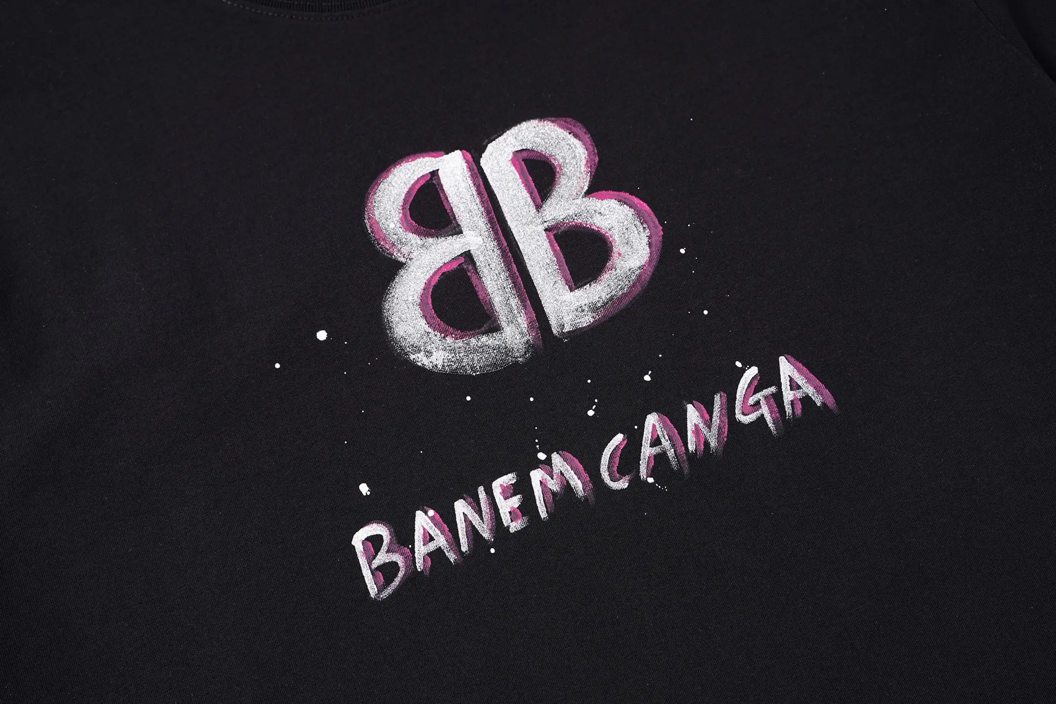 Hand-Painted Logo Oversized T-Shirt D14515503 — view 4