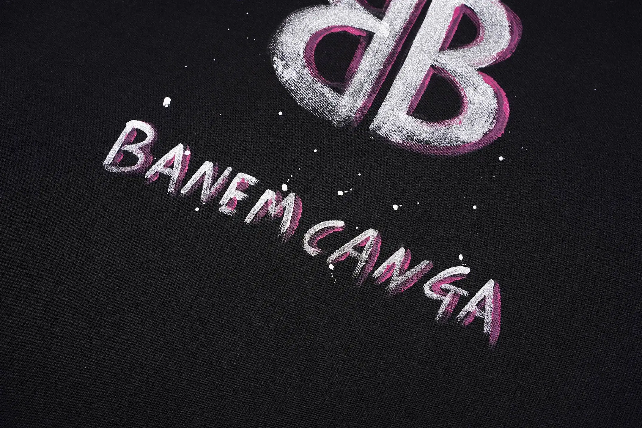 Hand-Painted Logo Oversized T-Shirt D14515503 — view 5
