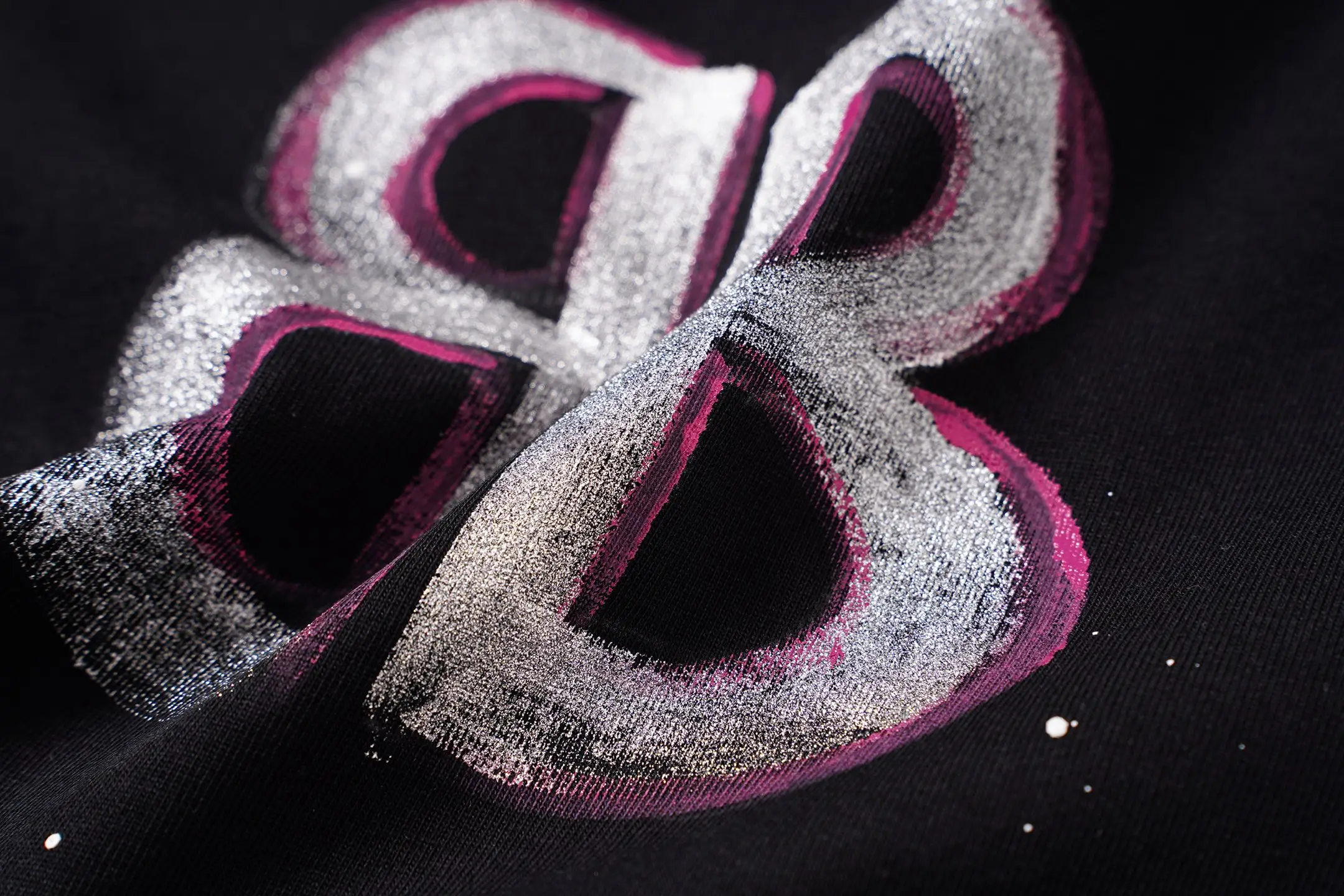 Hand-Painted Logo Oversized T-Shirt D14515503 — view 6