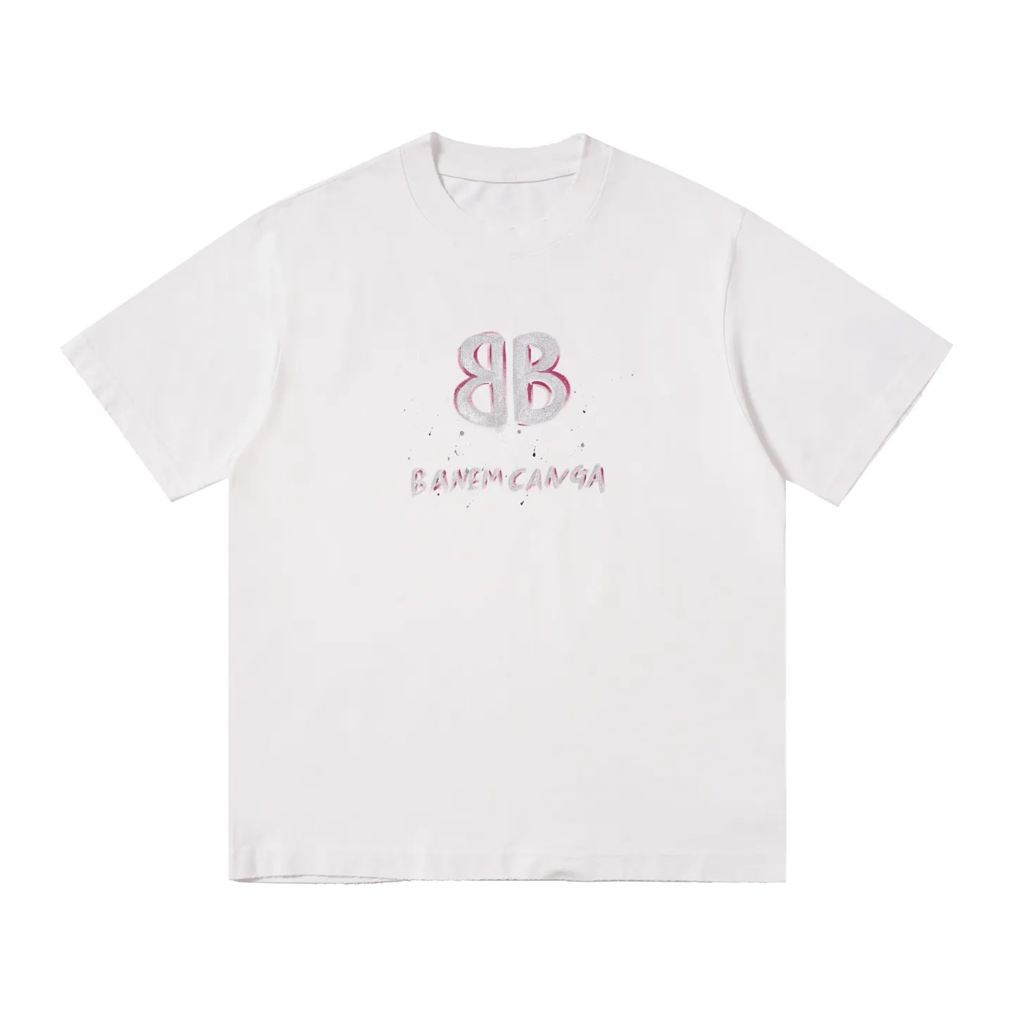 Hand-Painted Logo Oversized T-Shirt D14515504