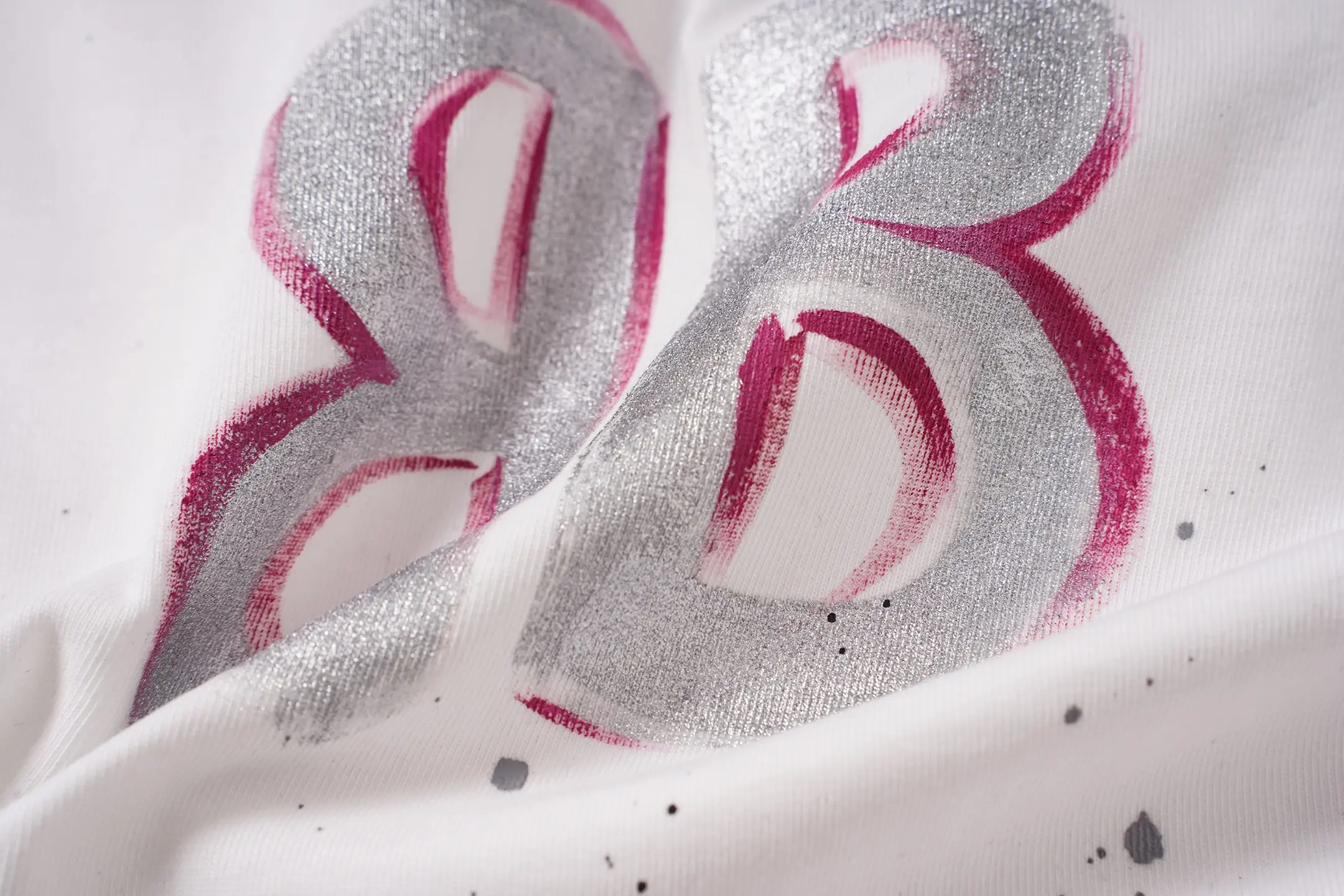 Hand-Painted Logo Oversized T-Shirt D14515504 — view 4