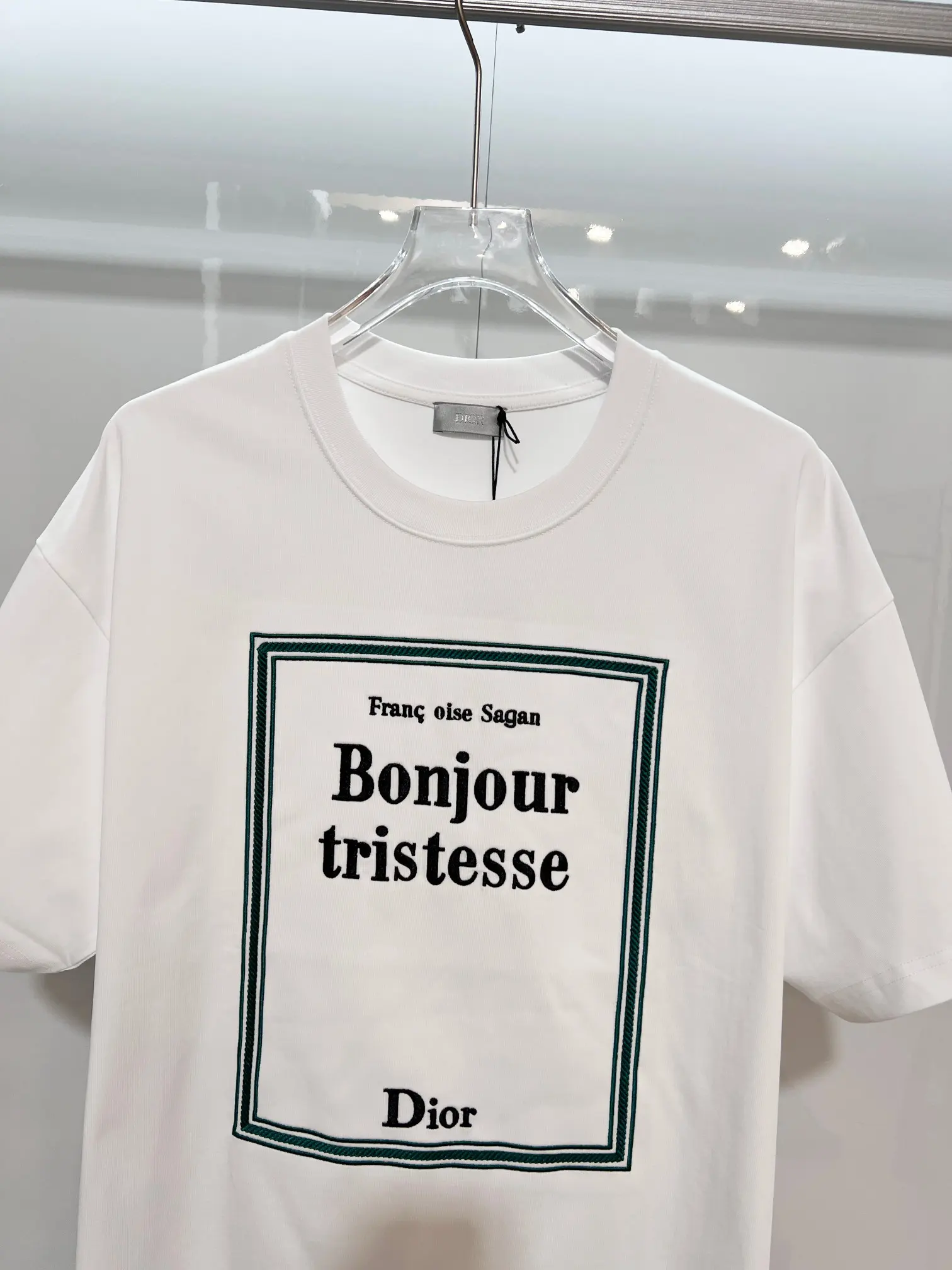 Bonjour Tristesse Embroidered Cotton T-Shirt D14513476 — view 3
