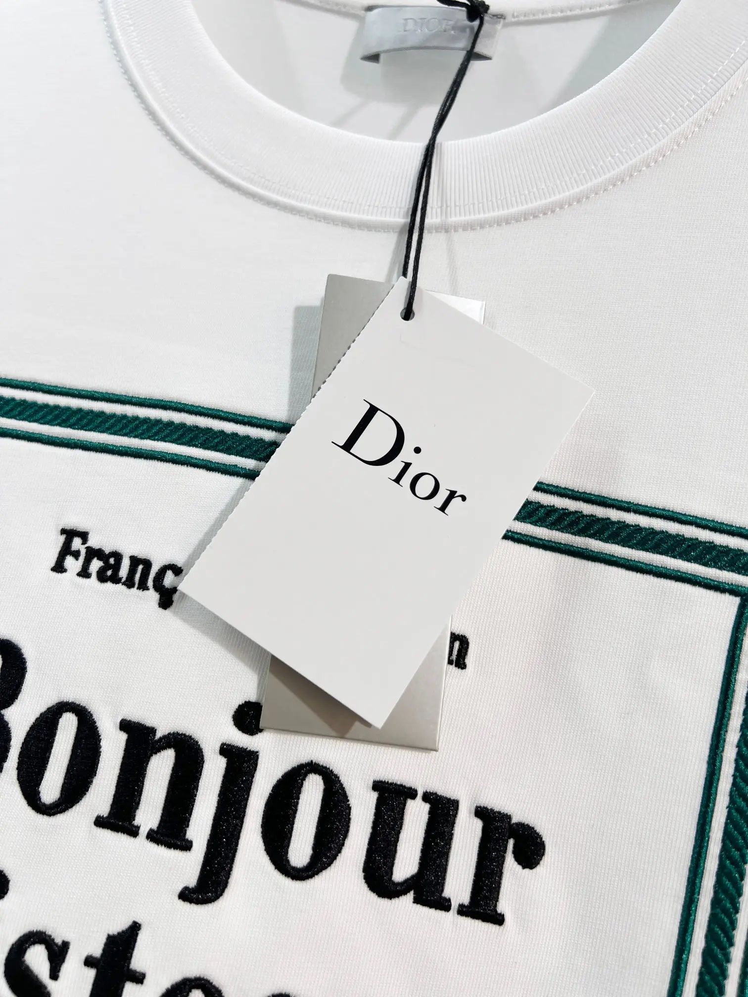 Bonjour Tristesse Embroidered Cotton T-Shirt D14513476 — view 4