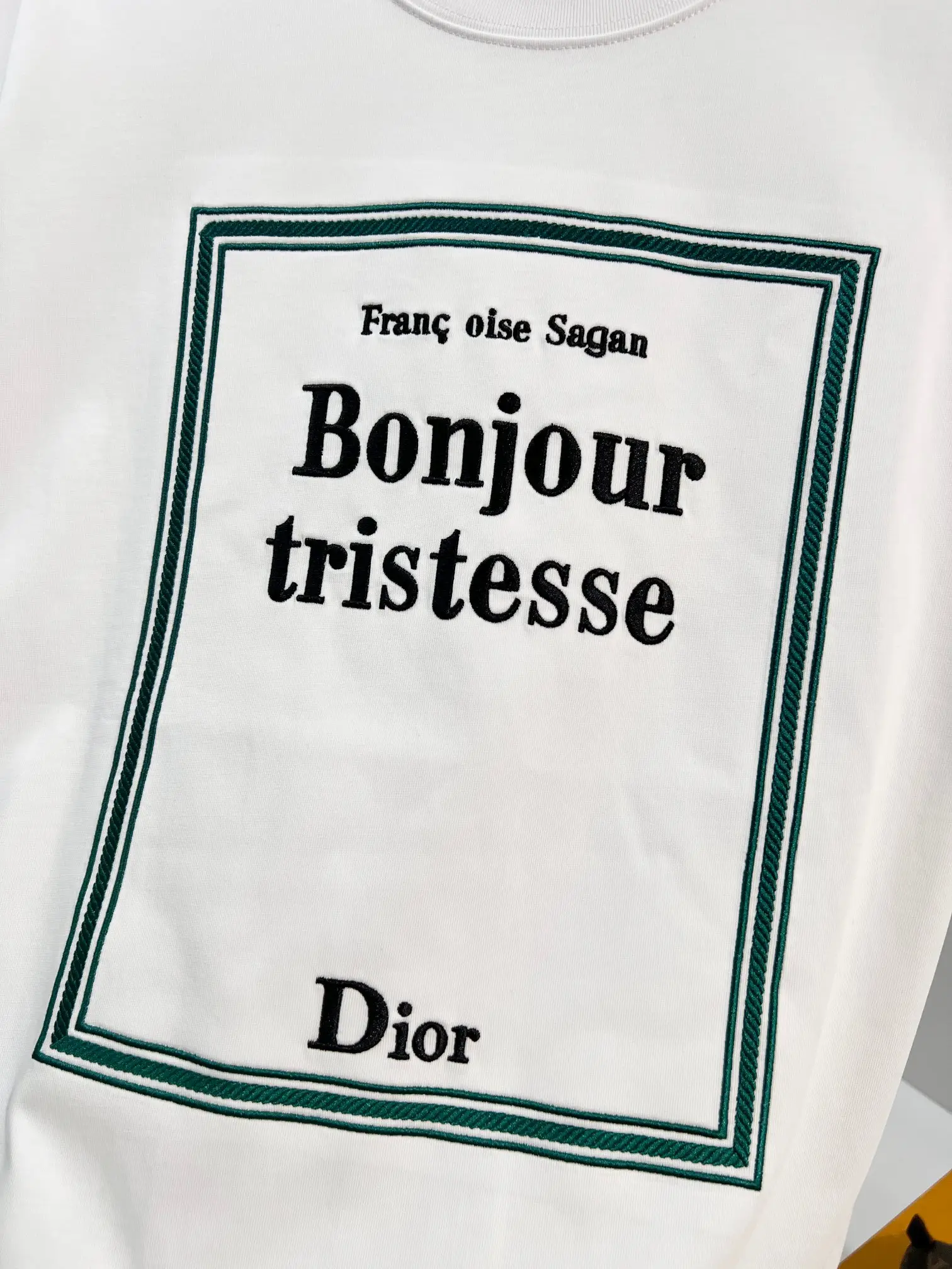 Bonjour Tristesse Embroidered Cotton T-Shirt D14513476 — view 5