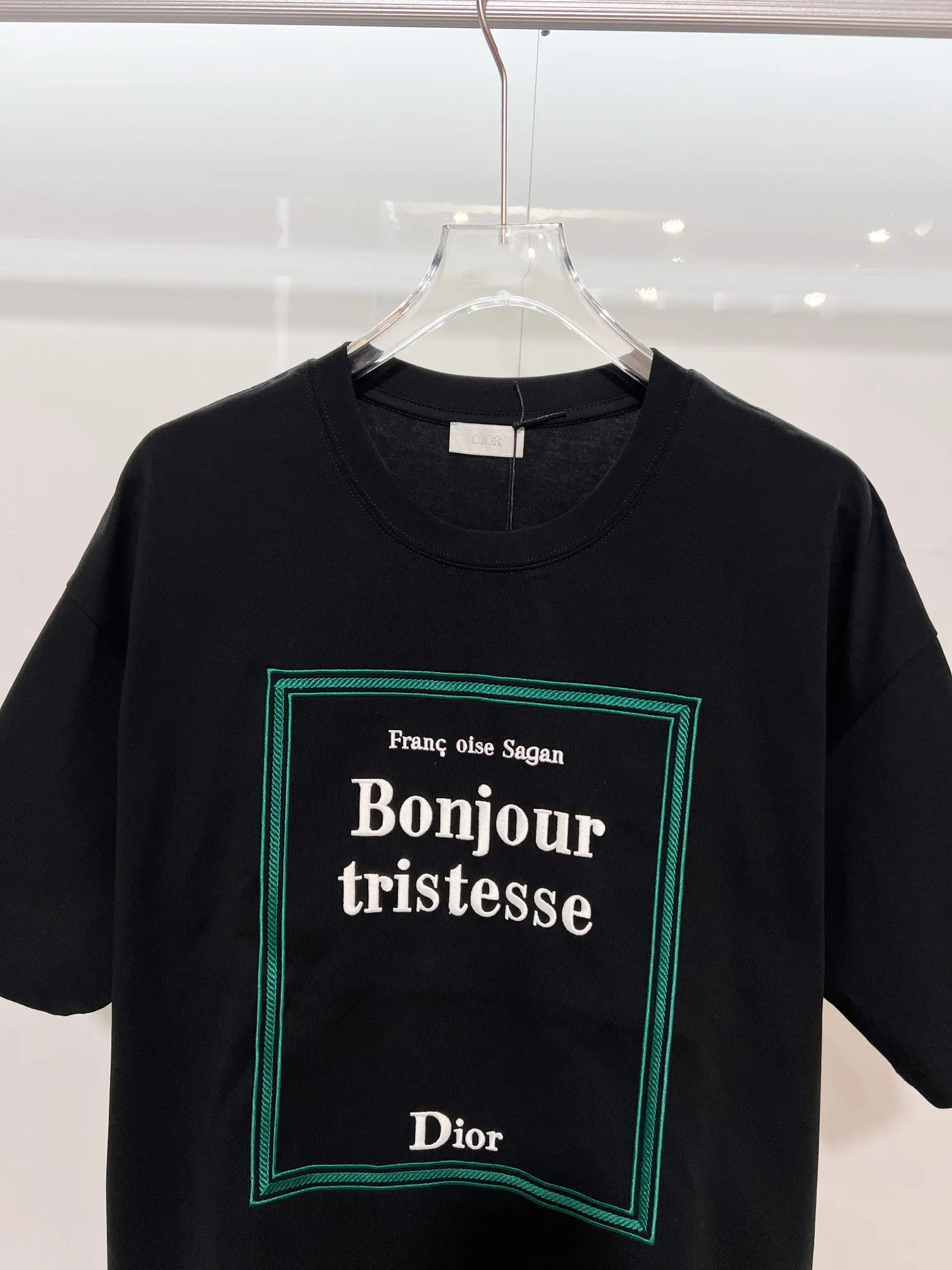 Bonjour Tristesse Embroidered Cotton T-Shirt D14513452 — view 3