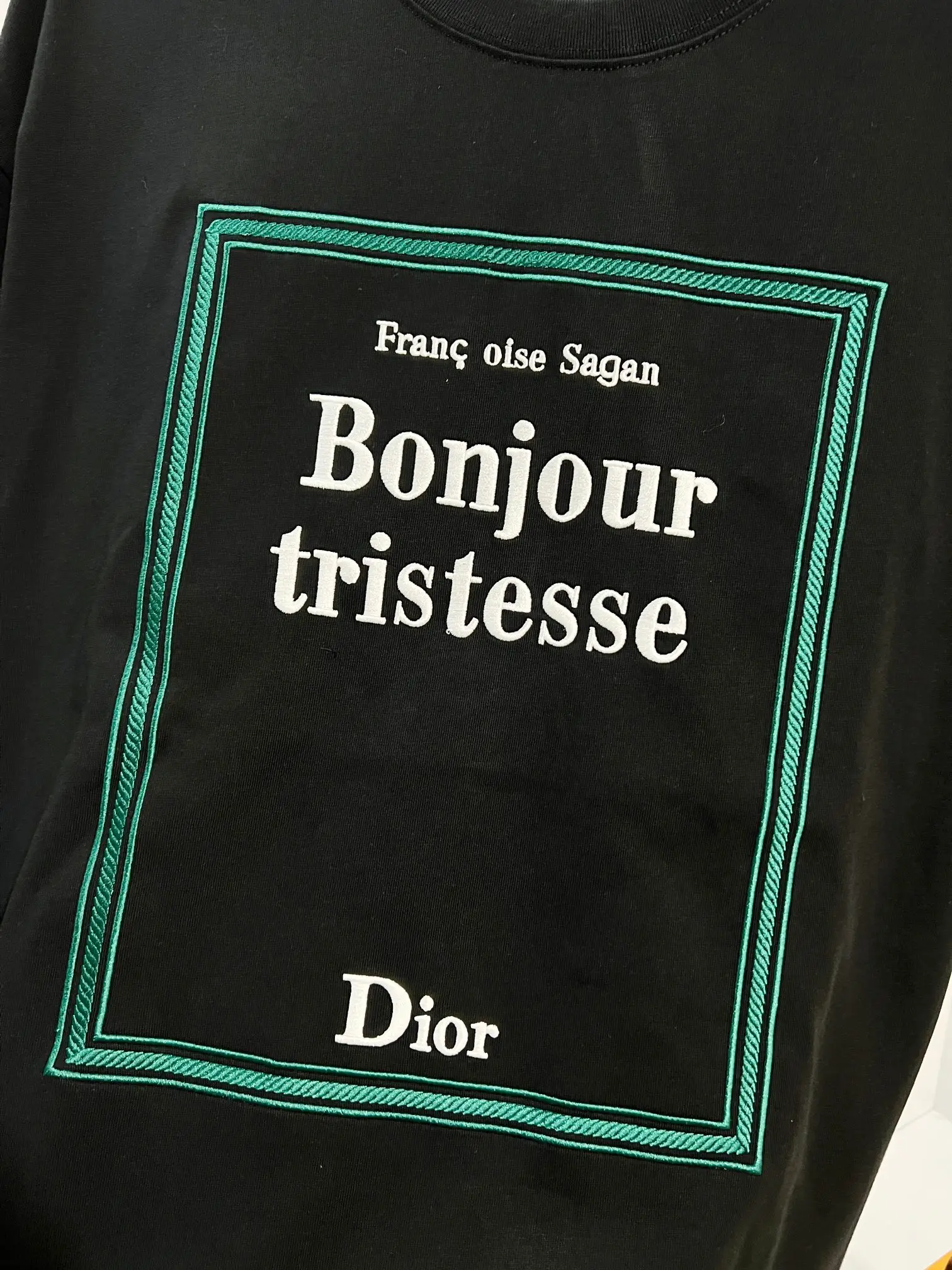 Bonjour Tristesse Embroidered Cotton T-Shirt D14513452 — view 5